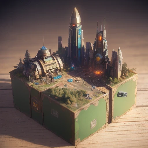 6598年Mars realistic model, (bifurcation, original photo, best quality, masterpiece:1.4),SteampunkCyberpunk6820 City,(CyberpunkMars light:1.3), Mars (related to land),(in a small nature box:1.3),Isometric, small nature, landscape on foundation,landscape,