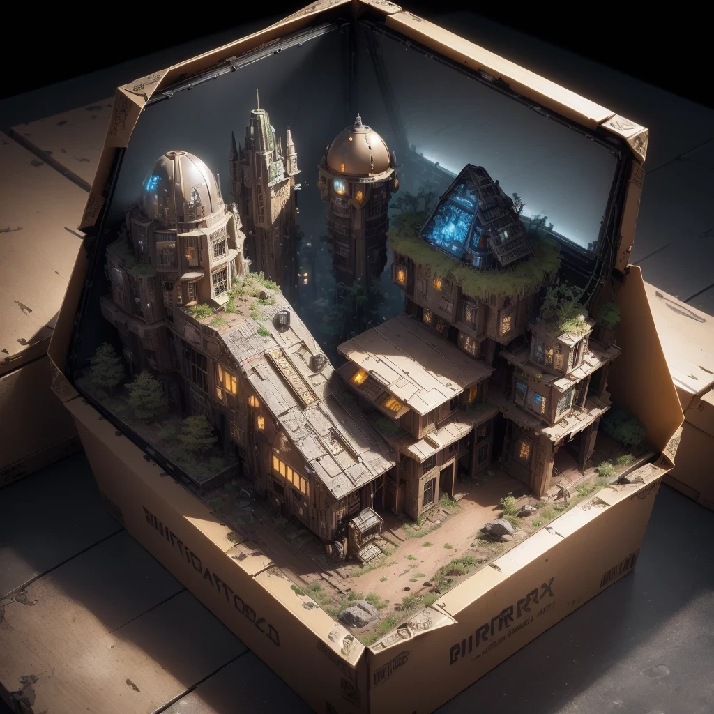6598年Mars realistic model, (bifurcation, original photo, best quality, masterpiece:1.4),SteampunkCyberpunk6820 City,(CyberpunkMars light:1.3), Mars (related to land),(in a small nature box:1.3),Isometric, small nature, landscape on foundation,landscape,