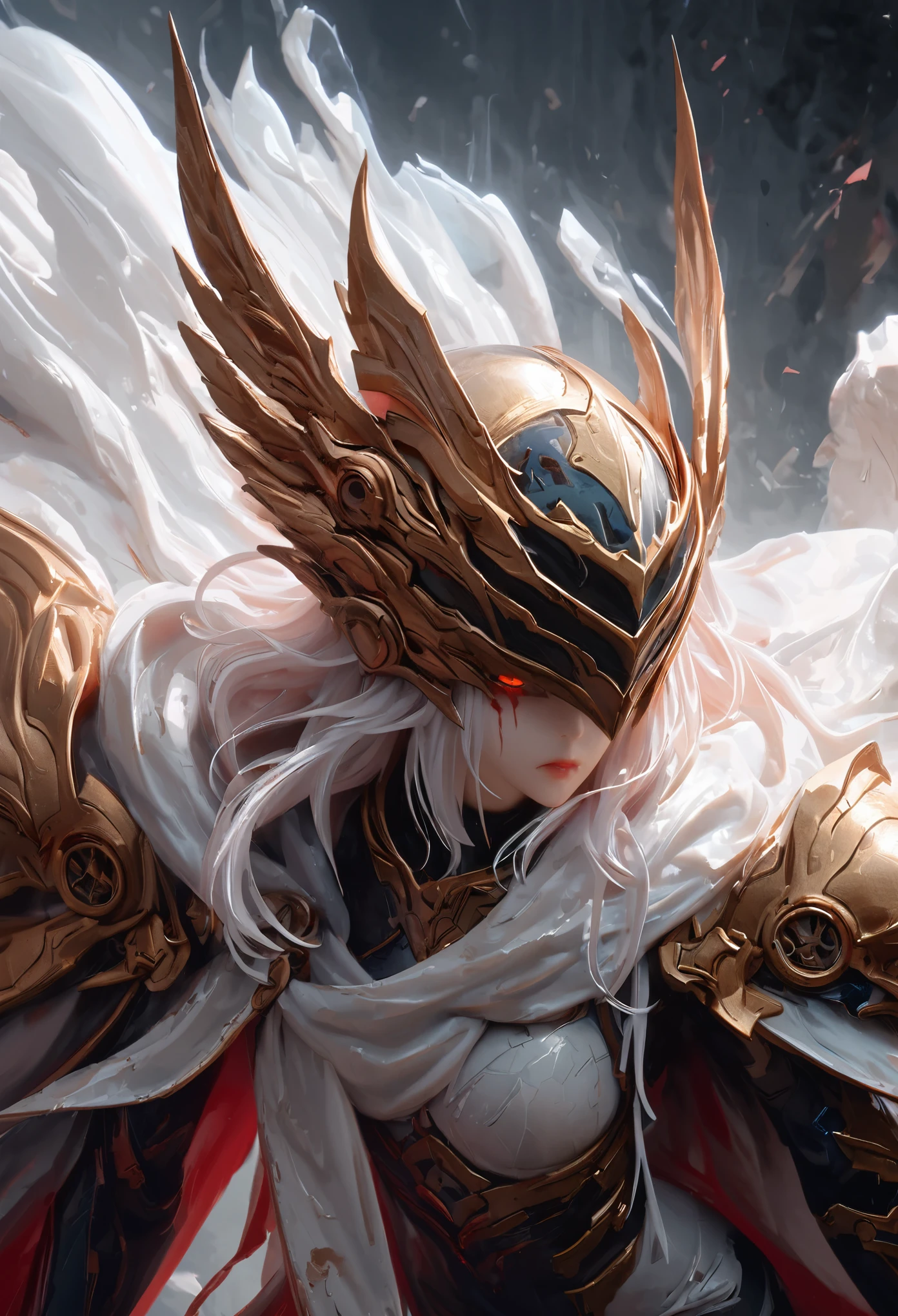 black，chiaroscuro, Ray tracing, movie lighting, cowboy shooting, 8K, Yes, Super details, precise, best quality, Award-winning, Award-winning, A High resolution, masterpiece, high detail，guweiz on artstation pixiv, Popular topics on artstation pixiv, 详细的number概念艺术, author：Yang Jie, 2. 5D CGI anime fantasy artwork，ultra high definition，8K ，Realistic skin texture，chiaroscuro, Ray tracing, movie lighting, 8K, Yes, Super details, precise, best quality, Award-winning, Award-winning, A High resolution, masterpiece, high detail，in the snow，Clear，masterpiece， best quality， 8K， number， 1 girl， alone， stand up， hair accessories， Red eyes， Heartless expression， Bloodstained mechanical parts， electric wire， cable， failure effect， scary， Science fiction， futuristic， The background is darker inside， neon lights， cyberpunk characters， surreal， Strange， Disturbing， spine-chilling， scary， western metal，Red eyes，发black，black色長手套，Rompers，leggings，Highlight her graceful figure,将整个身体包裹stand up，symbiont，（（Raised sexy）），One-piece Pants，Red eyes，Venom Possession，发black，black色長手套，Rompers，black色一件，Blood-red eyes，best quality, High resolution, super detailed, Vivid texture, mask, Bangs，wear socks，tears，被black色粘液覆盖