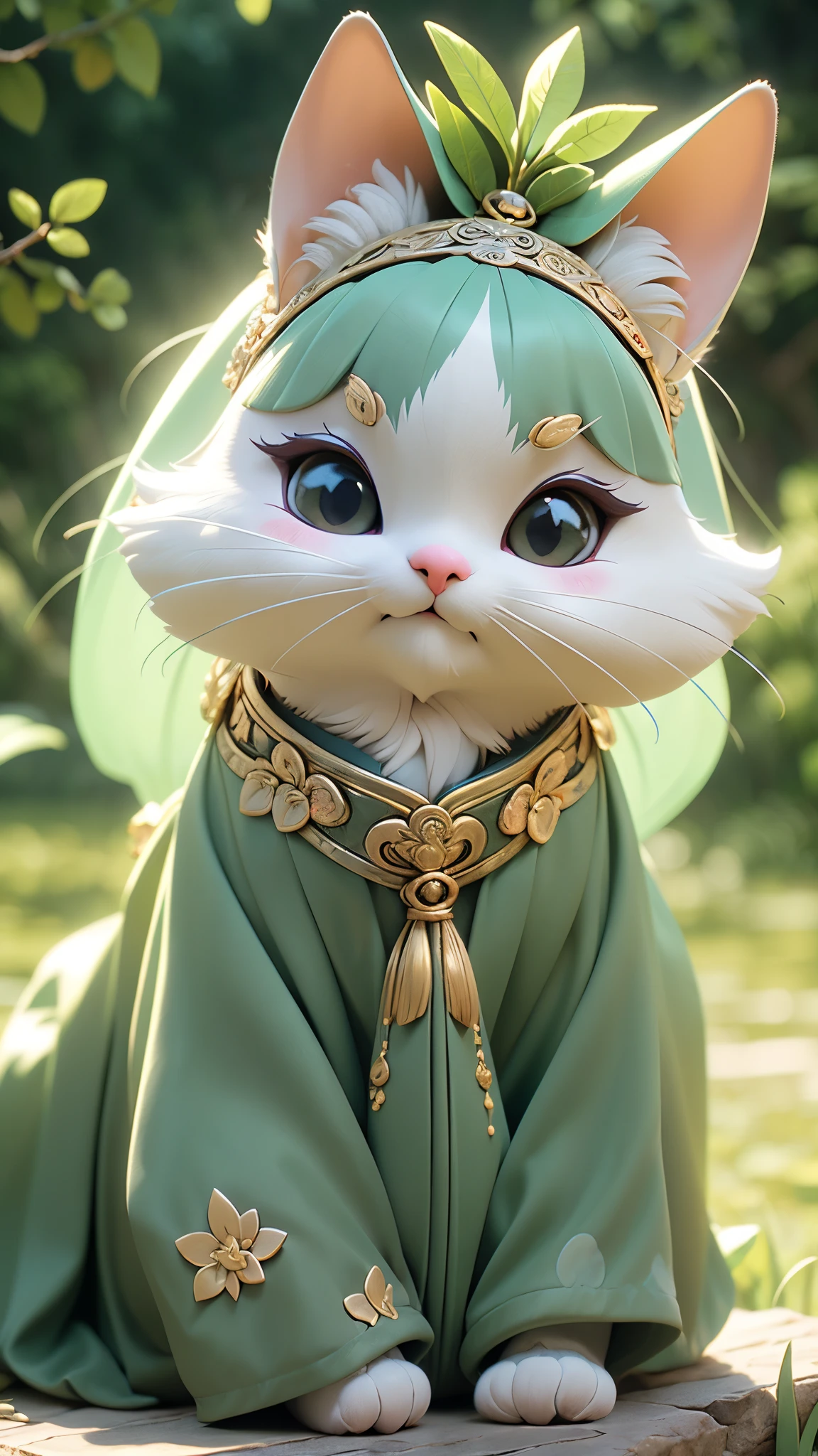 (high quality,4k,8k,highres,masterpiece:1.2),ultra-detailed,(realistic,photorealistic,photo-realistic:1.37),oil painting,"Cat Boyarynya","Cat Queen","Cat in an old Russian headdress","Headgear in the form of a comb","Cat in a kokoshnik",intricate embroidery,regal appearance,intense gaze,proud and noble posture,vibrant colors,beautifully adorned,fine fur texture,luxurious lighting, hanfu
ming style, tang style, song style, jin style, han style