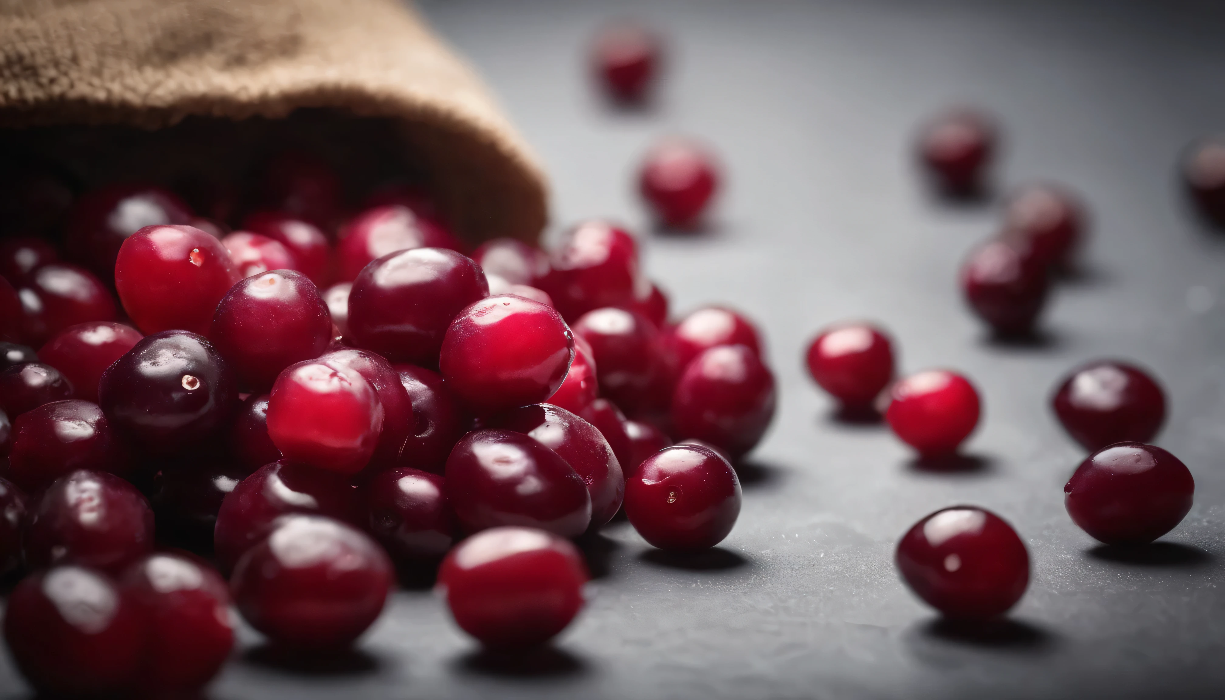 cranberry on a light gray background, best image, sharp focus, highly detailed, brandless, no one,