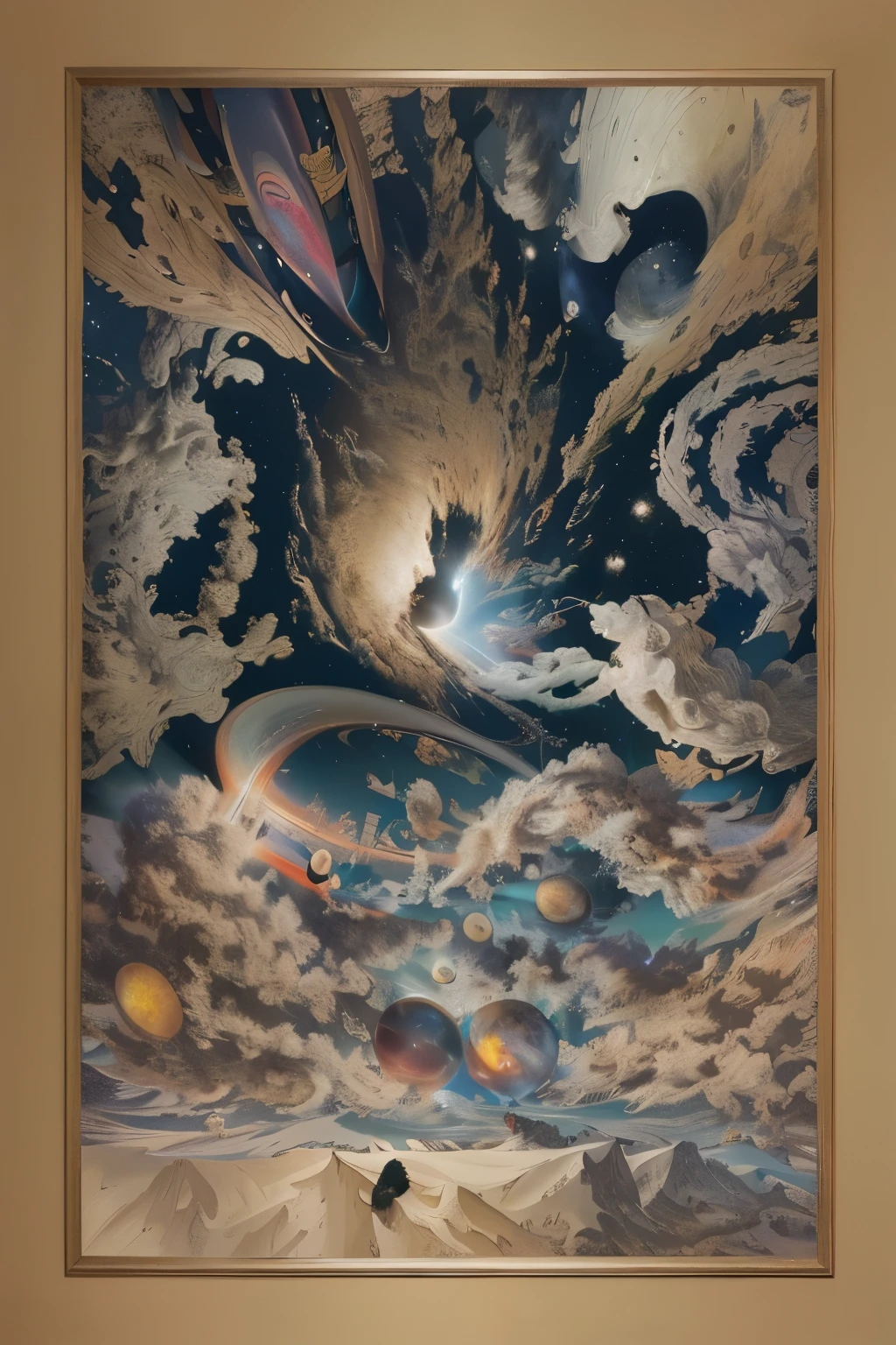 high resolution, best quality, masterpiece, very high image, quality, ultra-detailed, hyperrealistic, 3d, anime illustrations, Northern Renaissance style, the end of the universe, Precise, precise, detailed depiction, ((black hole))