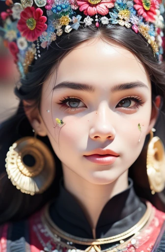 Facial features are clear and detailed, beautiful  sister