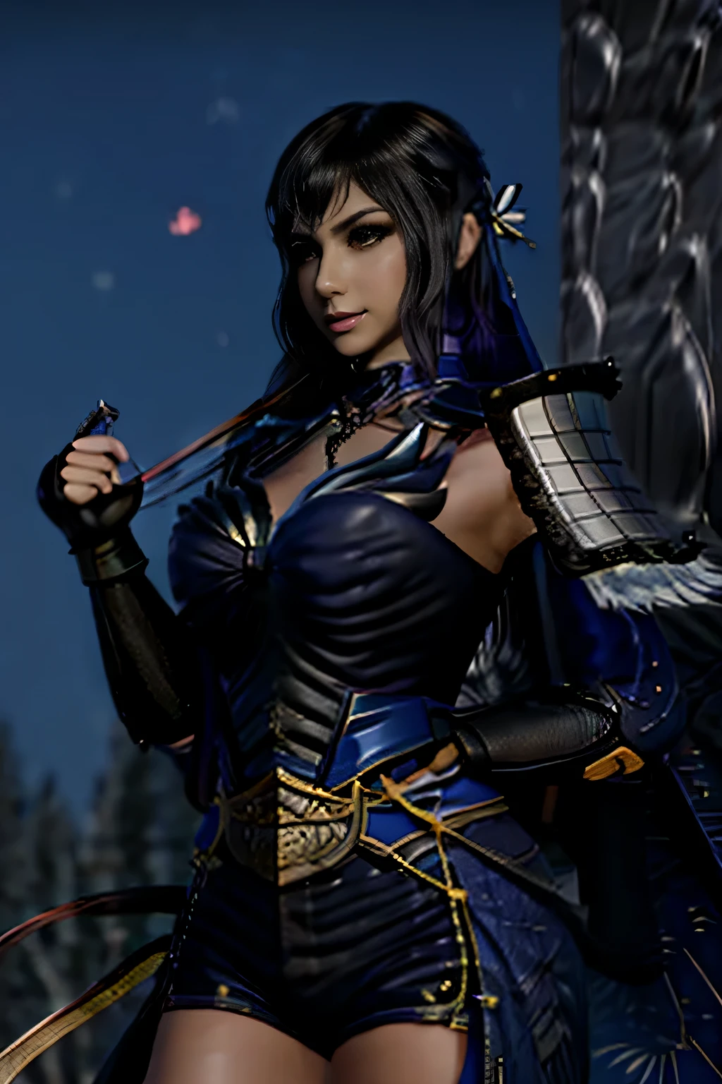 Envision a master thief 23yo girl,34d breast size, (thicc body: 0.3), wearing a fit thief clothes, ((equipped with magical bow and arrow)), beautiful, small veil on face, tattooed body, shiny skin, oily skin,  best quality, masterpiece, 8k, realistic, fantasy background with colorful hue light,fantasy, wings, ancient atmosphere