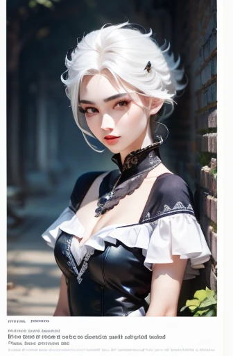 (masterpiece), (work of art), (amazing work), (detailed eyes), (delicate skin), (heterochromatic eyes), (multicolored), (short white hair with bangs), (sparkling eyes), (1girl) with witch's hat, ancient, old, wearing extravagant medieval clothes, masterpiece, best quality, best desinger, best illustration
