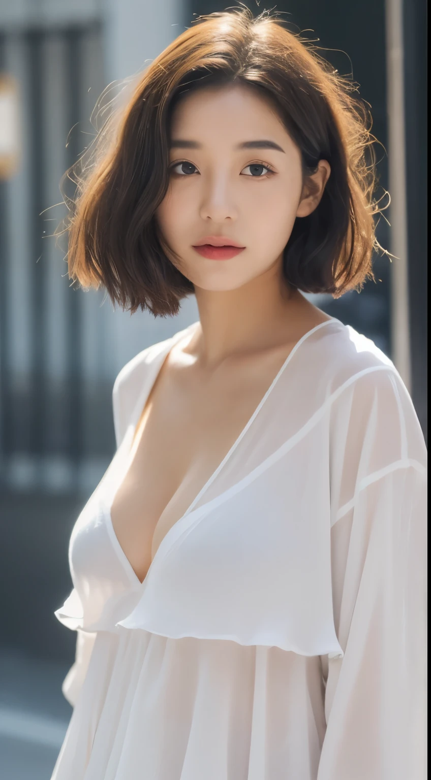 ((Best Quality, 8k, Masterpiece:1.3)), Focus:1.2, Perfect Body Beauty:1.4, Buttocks:1.2, ((Layered Haircut, Breasts:1.2)), (Wet Clothes:1.1) , (Rain, Street:1.3), Bandeau Dress: 1.1, Highly Detailed Face and Skin Texture, Fine Eyes, Double Eyelids, Whitened Skin, Long Hair, (Shut Up: 1.3), LiuYaSe