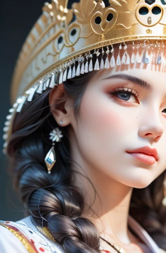 masterpiece,((clear lines)),  Limited color palette,best quality, flat color, low contrast, ((1 girl)),(((An extremely delicate and beautiful girl))),(Beautiful and delicate face),(Beautiful and delicate eyes),{long hair},hair accessories,((Medium chest)),黑色long hair,Headbands,Uniforms , permanent,((looking at the audience:1.6)), view from below,beautiful detailed sky,bright sky,cloudy sky,Sunlight, (detail light),light,rich and colorful,ocean,beach, bridge,on the way to school,skyscrapers, autumn, haze