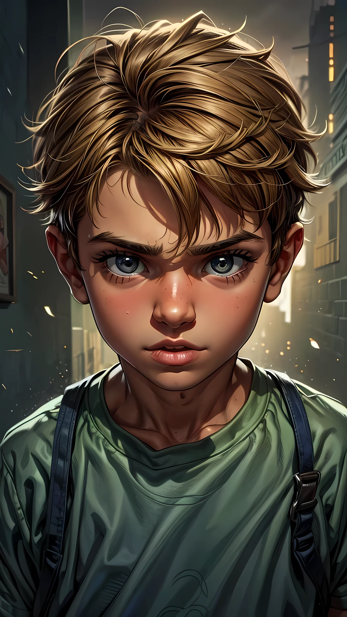 (A watercolor and pencil drawing of a standing boy dressed as a 3-year-old spider-man with brown hair), hair messy, {Vivizinho}, ((corpo inteiro)), corpo proporcional, Realistic facial features, (poros da pele), pele texturizada, analogue, grain of film, cabelo curto, rosto bonito,  rosto detalhado, olhos castanhos, olhos detalhados, olhando para longe, corpo magro em forma, alta resolução, cores vivas, studio lighting, detalhes complexos, hiperdetalhado , magnifica, elegante