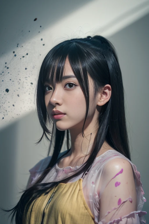 masterpiece, highest quality, (Highly detailed CG Unity 8K wallpaper, masterpiece, highest quality, Super detailed, best shadow), (detailed background), (beautiful and detailed face, detailed and beautiful eyes), high contrast, (best illumination, very delicate and beautiful),1 girl,((Colorful paint splatters on transparent background, dulux,)), ((caustic)), dynamic angle,beautiful delicate shine,full body, Paint splatters on the face. , Realistic anime 3d style, captivating anime boy, anime realism style, charming anime boy,Beautiful charming anime men, I&#39;m looking for Gojo Satoru , ((gojo satoru)) gojo satoru of Jujutsu Kaisen, whole body,