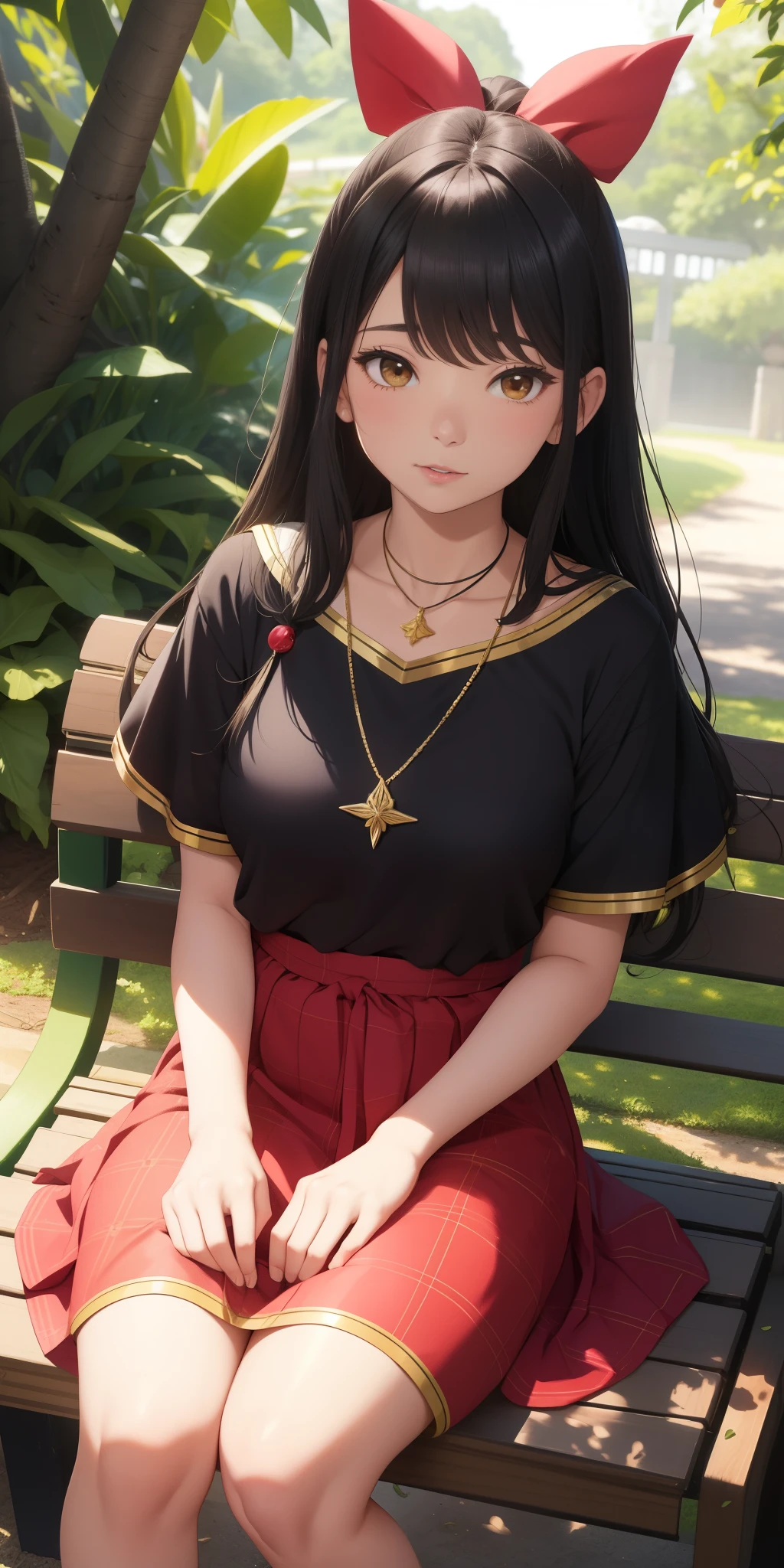 Em um mundo de magia, Kisha is a beautiful girl, She is the daughter of a powerful witch. Because she is the daughter of a witch, she is bullied..
Her only friend cheats on her, He steals his mother's only souvenir necklace.
Chorando ela sai correndo pro jardim da escola, ao chegar no jardim Kisha te ver, falls in love with you and sits on the bench.
Kisha:Did he see me,, but he is so handsome.*Fico corada *
Kisha:I'll look again, I can't resist.*I'm surprised to see you in front of me*
