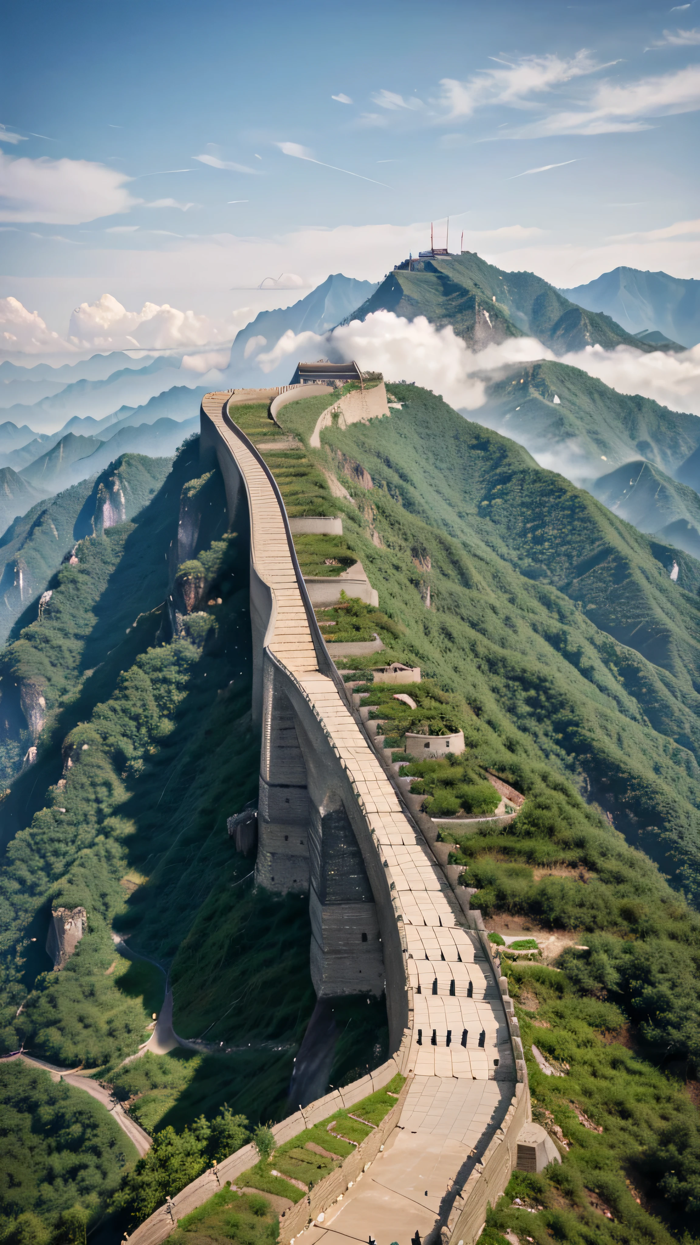 construction of the wall of china, 8k, super hd, high quality