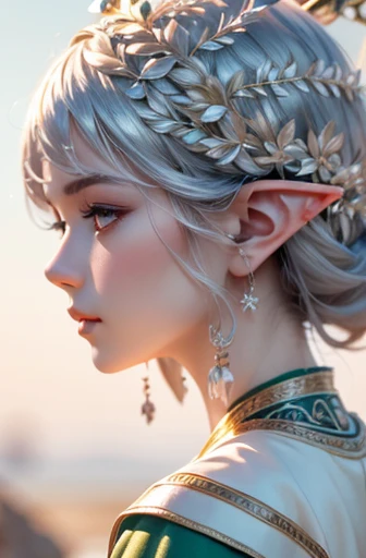 (Extremely detailed CG unified 8k wallpaper, masterpiece, best quality, Super detailed), (best lighting, best shadow, extremely delicate and beautiful), a cool one, Dynamic, and original young girl characters. (Dynamic pose) and silver (Elf hair cut: 1.3) Reflects light beautifully.