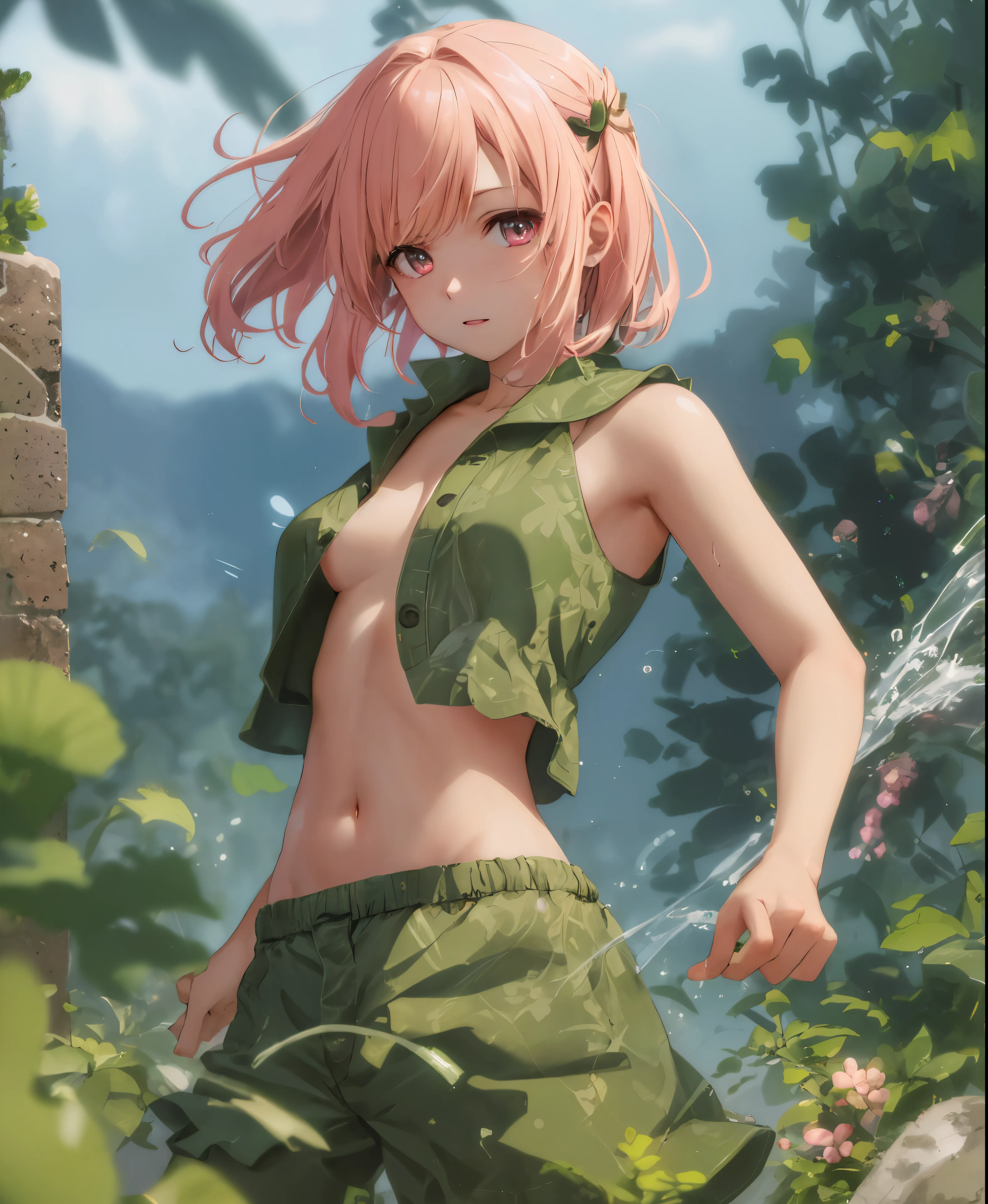 there is a girl, motion blur, glowing light, reflection light, blending, drop shadow, textured skin, super detail, highres, 8k