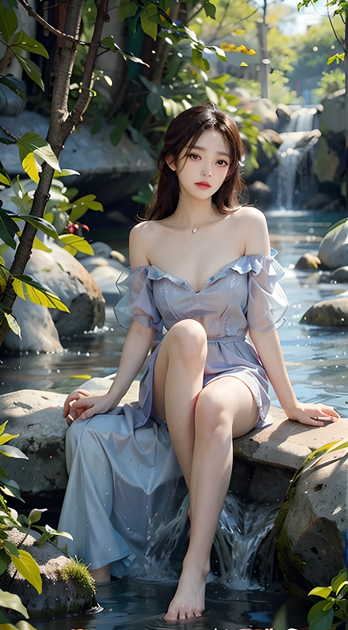 top-quality、​masterpiece、超A high resolution、(Realistic:1.4)、Raw photo、1 26-year-old girl、, sexy dress, lighting like a movie