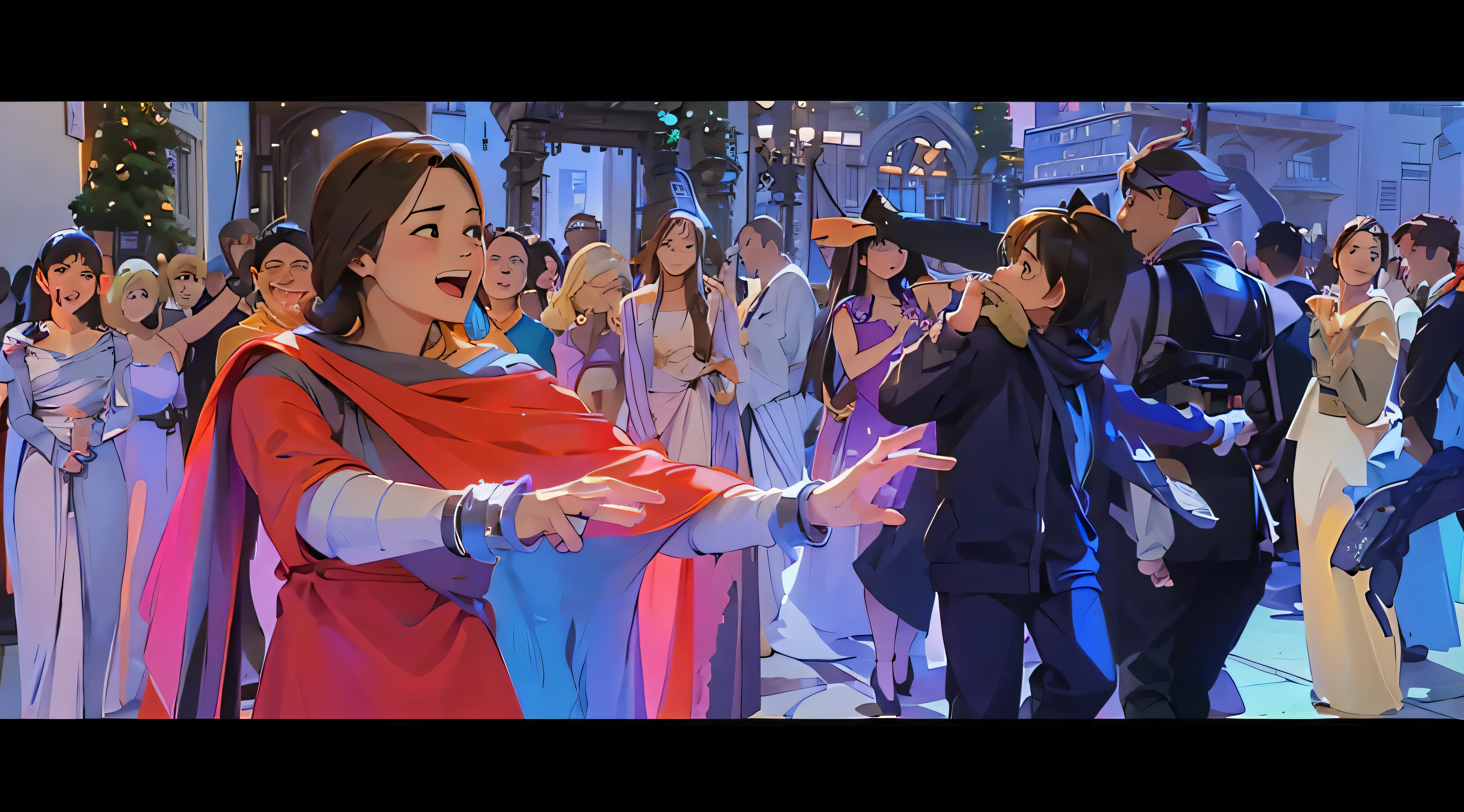 best details, best results,the background is very detailed, the background matches the example image, the background matches the example image, nothing has changed, the background remains consistent like the example image, nothing has changed, perfect results, best results, very detailed, anime style, male anime face and woman  