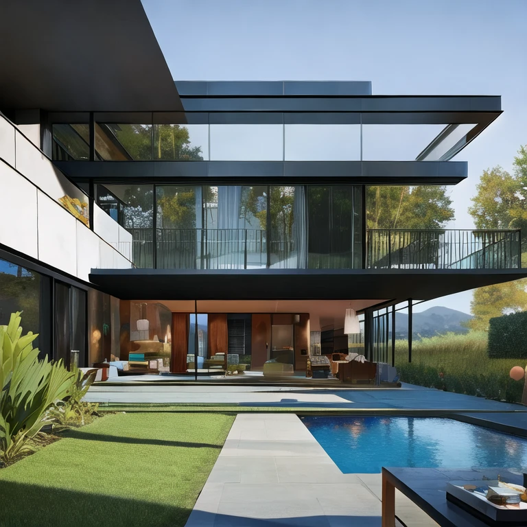 (masterpiece, best quality:1.2), 1 industry villa