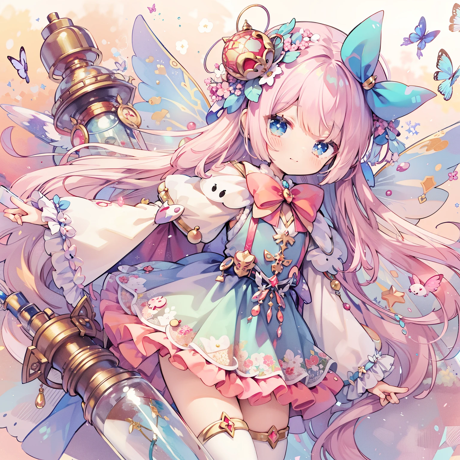correct hand、anime smile girl with butterfly wings and headphones on holding a radio, anime style 4 k, dreamy psychedelic anime, aesthetic cute with flutter, by Yuumei, anime style. 8k, retro anime girl, anime vibes, fairycore, anime style artwork, nightcore, lofi girl, beautiful anime style, anime style, anime styled digital art, illustration of a fairy in a glass ball with a fairy inside, pastel watercolor anime、Show me a world that you can&#39;t understand with a fairy girl popping out of a cathode ray tube.,pixiv contest winner, astral fairy, fairycore, by Yuumei, cute artwork, cute detailed digital art, decora inspired illustrations, beautiful kawaii lighting, space flower fairy, magical items, anime fantasy illustration, digital art on pixiv, detailed fanart, concept art magical highlight, magical energyanime girl with a bottle and a lantern, splash art anime , anime fantasy artwork, anime fantasy illustration, anime style 4 k, beautiful fantasy anime, digital art on pixiv, portrait of magical girl, anime art wallpaper 4k, anime art wallpaper 4 k, beautiful anime artwork, cute anime waifu in a nice dress, sparkling magical girl, magical girl