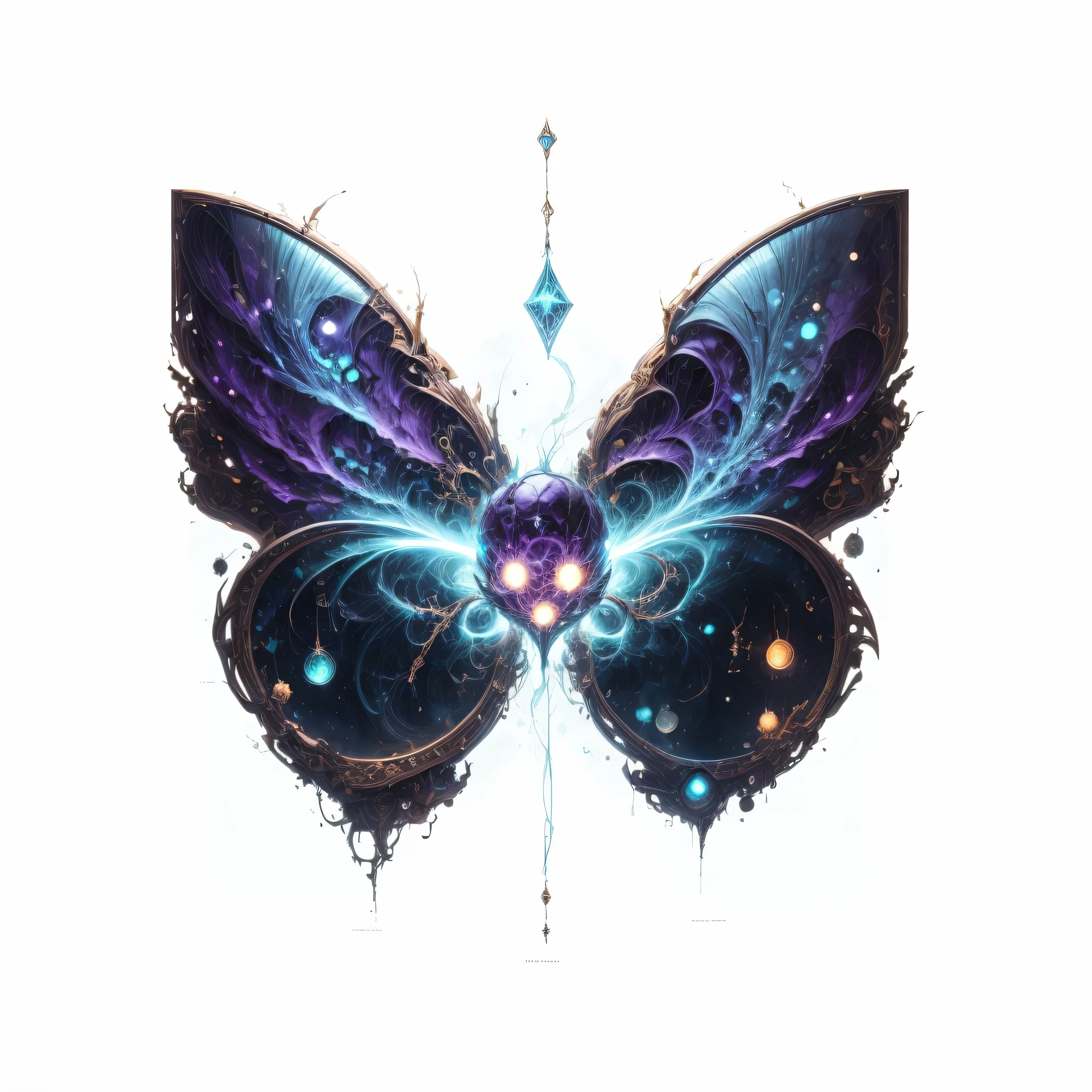 magic void energy,  cast a spell, energy cracking,Detailed glowing rune lines floating around, deep purple energy, floating in the air, 