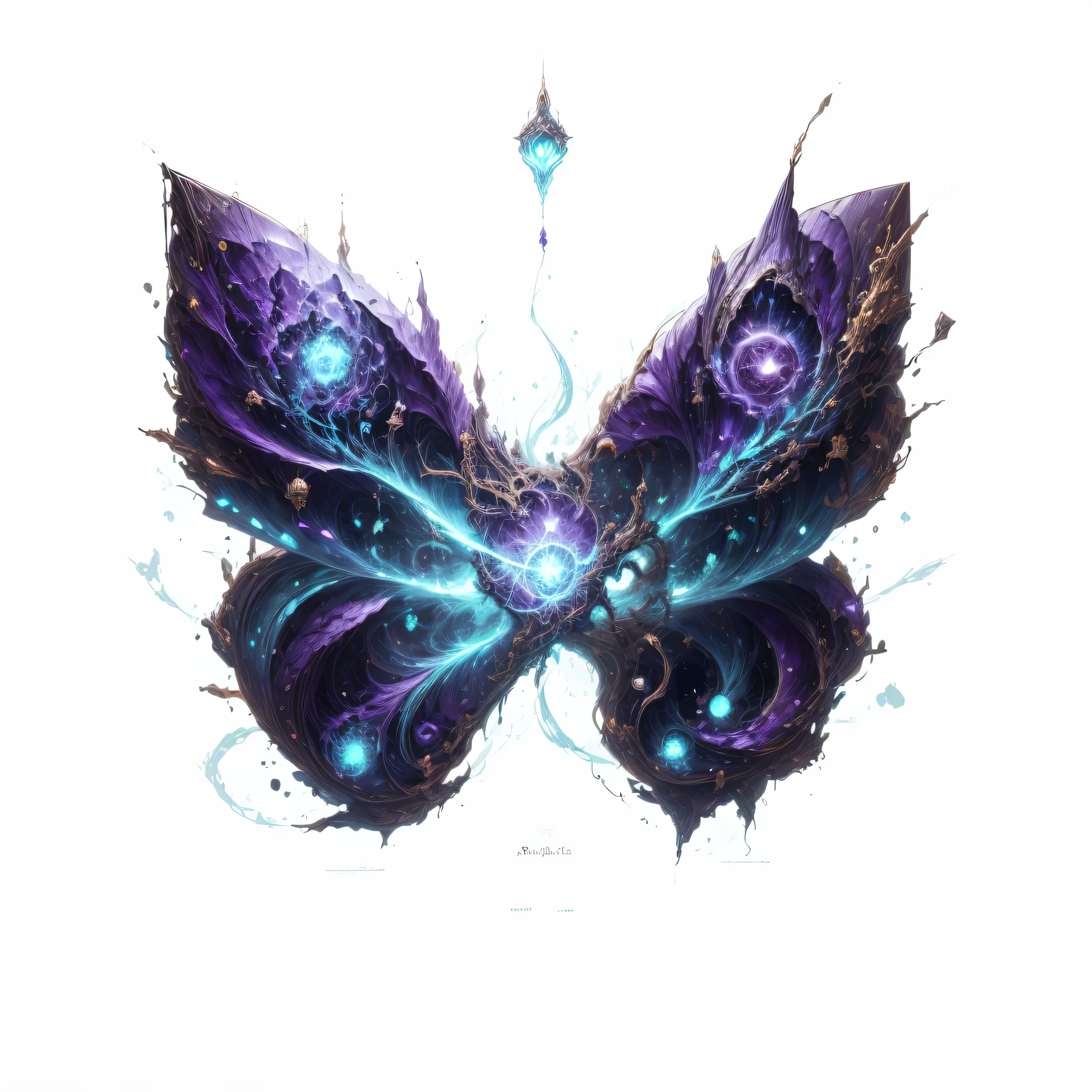 magic void energy,  cast a spell, energy cracking,Detailed glowing rune lines floating around, deep purple energy, floating in the air, 