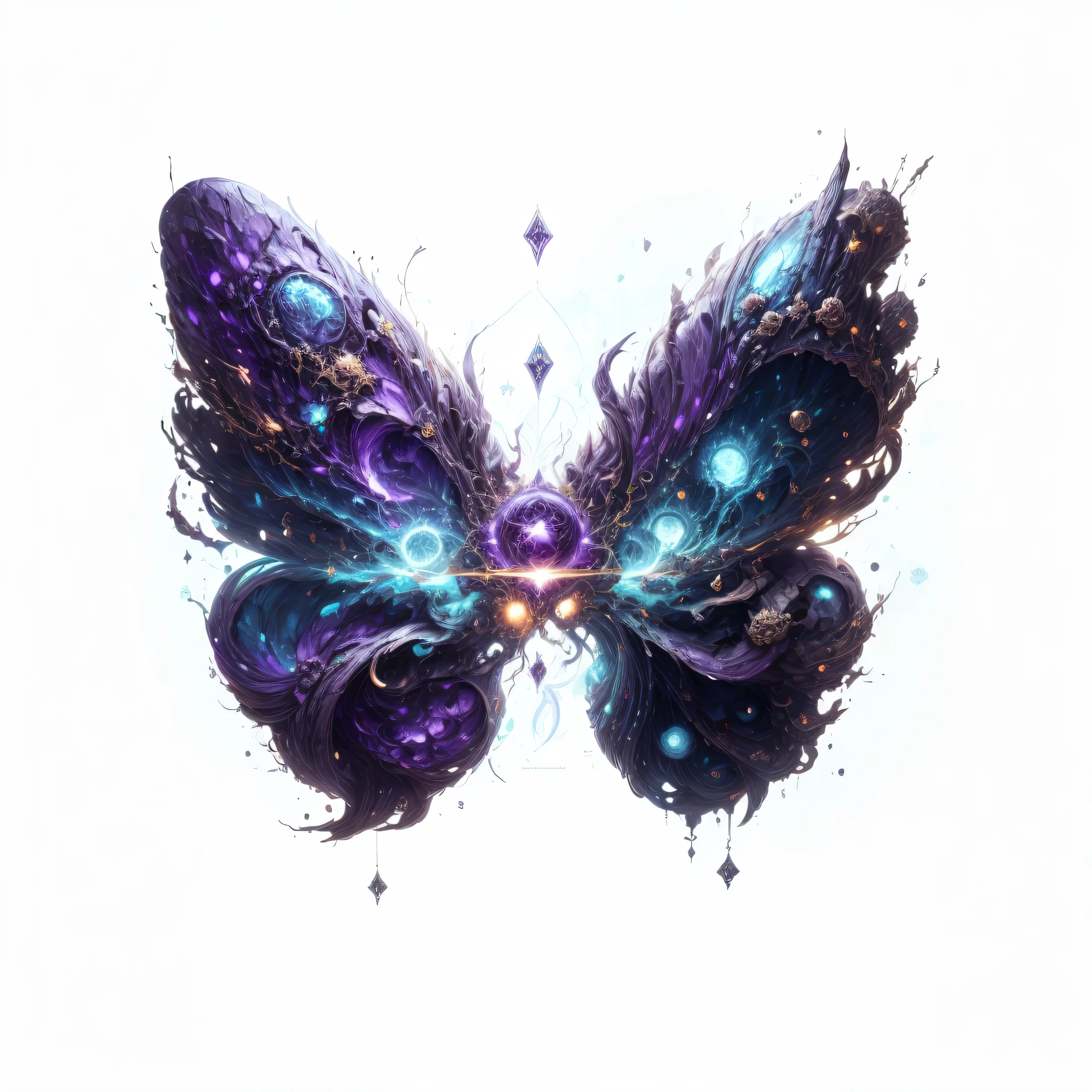 magic void energy,  cast a spell, energy cracking,Detailed glowing rune lines floating around, deep purple energy, floating in the air, 