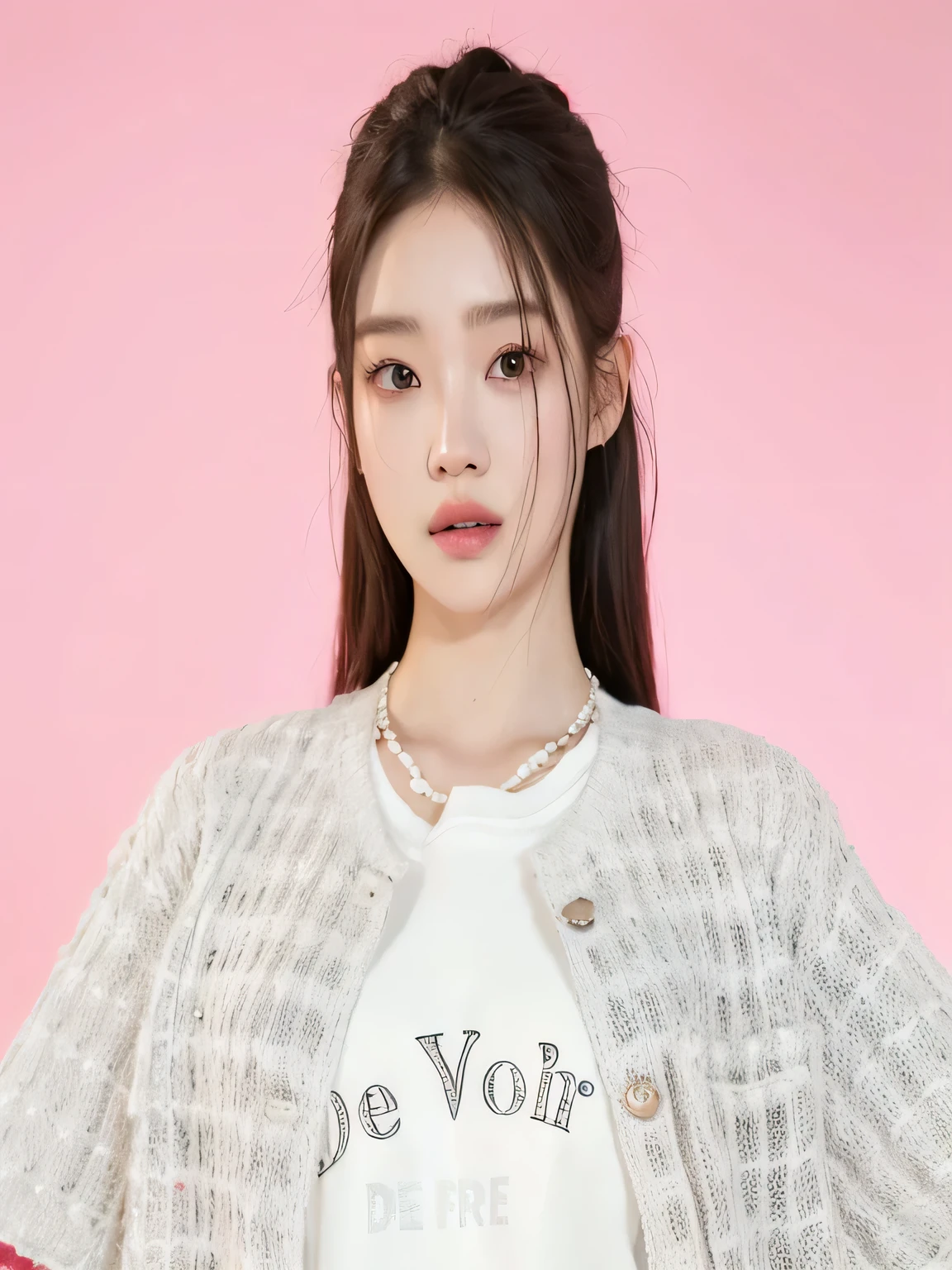 un primer plano de una mujer vestida con una camisa blanca y una chaqueta a cuadros, jinyoung shin, Jaeyeon Nam, bae suzy, heonhwa choe, Lee Ji-Eun, Lee Ji Eun, aparcar desde-min, portrait of jossi de blackpink, parque roseanne de blackpink, jossi de blackpink, bella delfina, chiho, jennie rosa