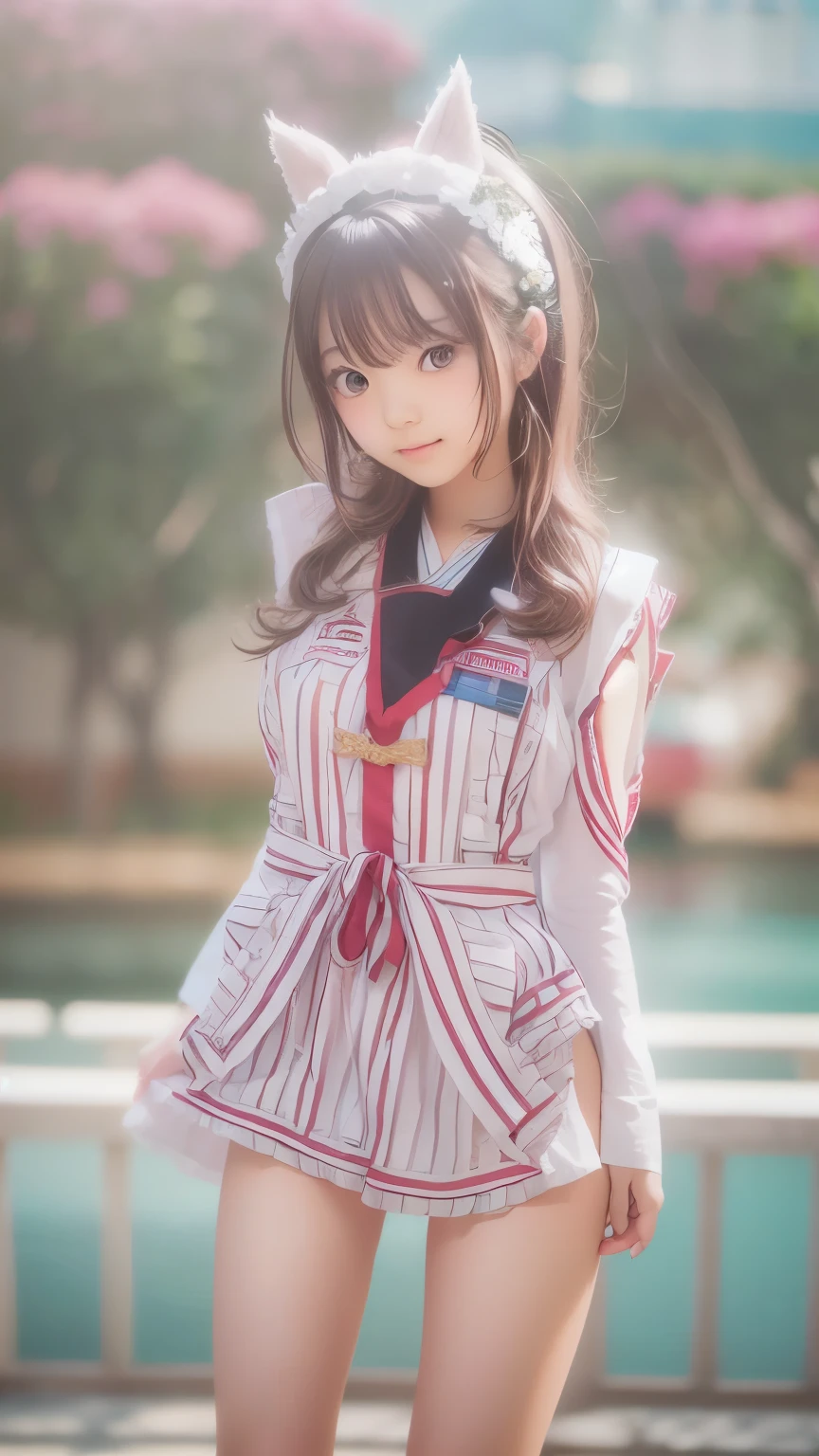 ((sfw: 1.4)),((detailed face, professional photography)), ((sfw, idol uniform , mic , stage, smile)), (( 1 Girl, flat chest)), Ultra High Resolution, (Realistic: 1.4), RAW Photo, Best Quality, (Photorealistic Stick), Focus, Soft Light, ((15 years old)), ((Japanese)), (( (young face))), (surface), (depth of field), masterpiece, (realistic), woman, bangs, ((1 girl))
