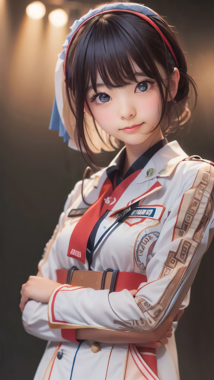 ((sfw: 1.4)),((detailed face, professional photography)), ((sfw, idol uniform , mic , stage, smile)), (( 1 Girl, flat chest)), Ultra High Resolution, (Realistic: 1.4), RAW Photo, Best Quality, (Photorealistic Stick), Focus, Soft Light, ((************)), ((Japanese)), (( (young face))), (surface), (depth of field), masterpiece, (realistic), woman, bangs, ((1 girl))
