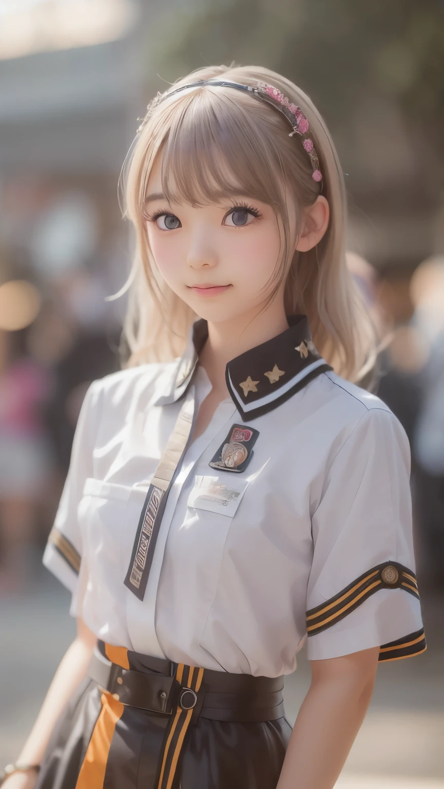 ((sfw: 1.4)),((detailed face, professional photography)), ((sfw, idol uniform , mic , stage, smile)), (( 1 Girl, flat chest)), Ultra High Resolution, (Realistic: 1.4), RAW Photo, Best Quality, (Photorealistic Stick), Focus, Soft Light, ((15 years old)), ((Japanese)), (( (young face))), (surface), (depth of field), masterpiece, (realistic), woman, bangs, ((1 girl))
