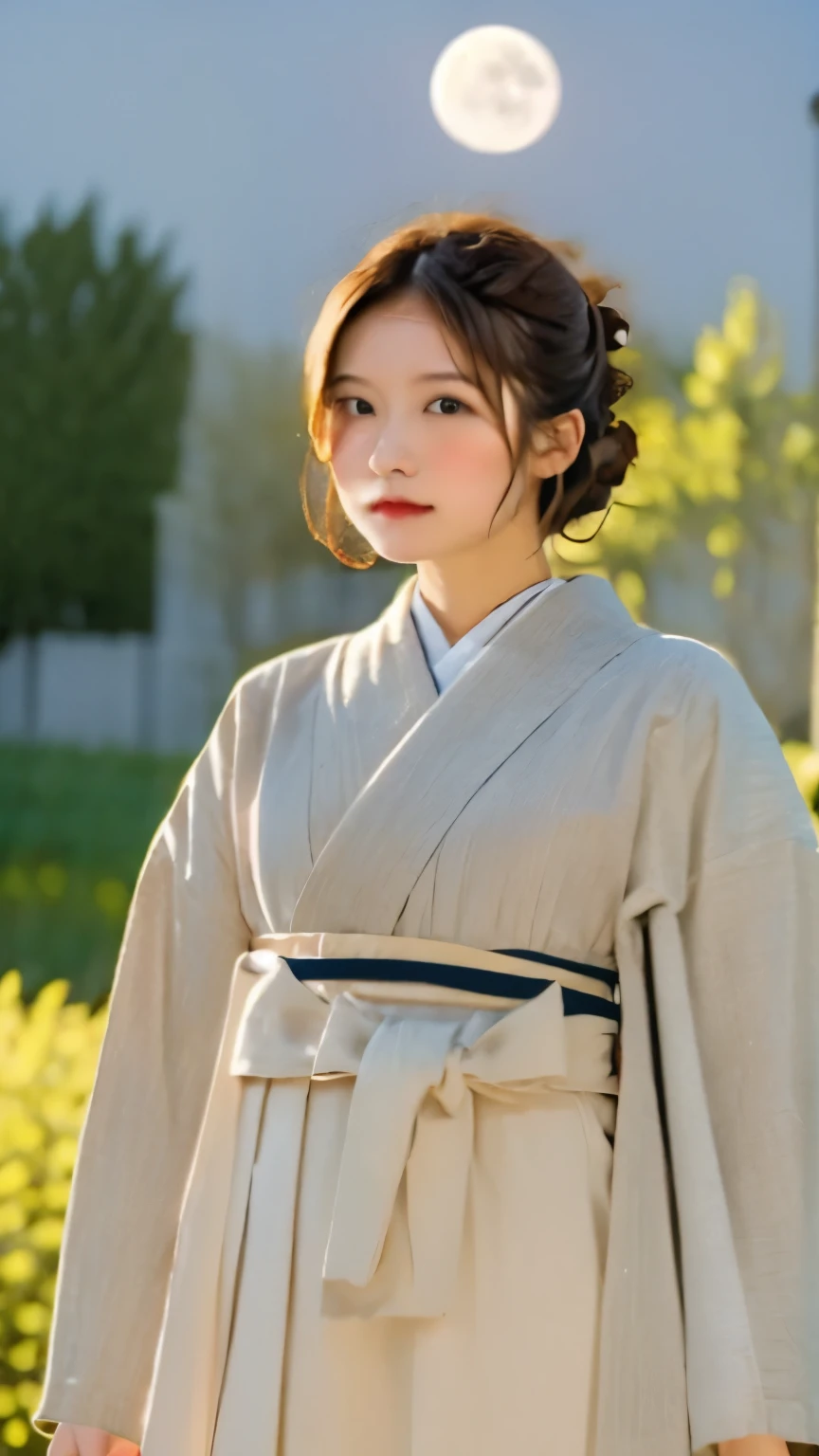 Hyper-Realism, (Photorealsitic:1.4), 8K, maximum resolution, (​masterpiece), highly detailed, Professional, best quality, Refined face, beautiful woman, detailed beautiful eyes and lip, beautiful face, idol face, full body, whole body, Traditional kimono, Graceful fan movement, Tranquil expression