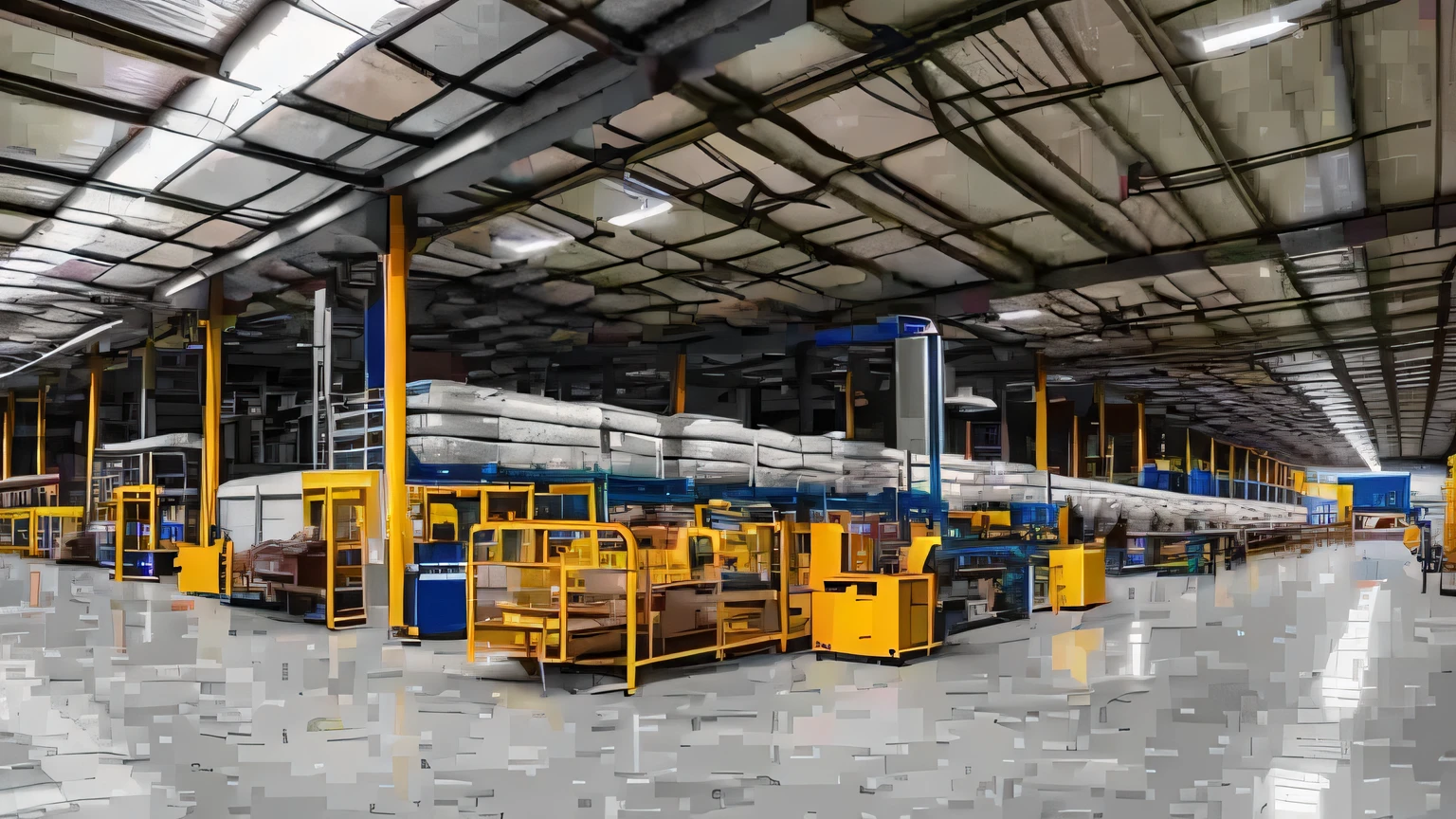 Inside the factory