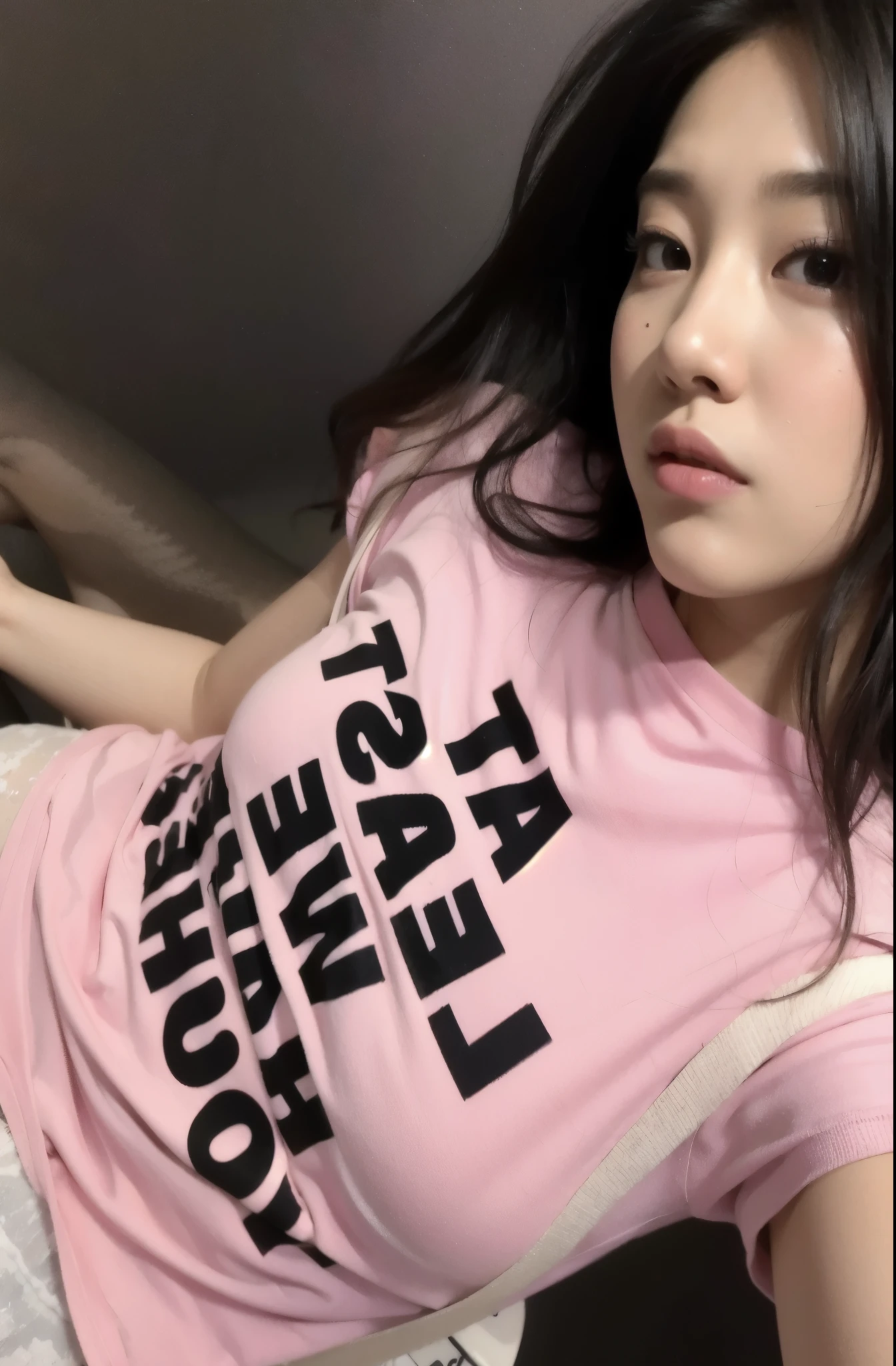 there is a woman that is laying down with a pink shirt, blackpink jennie, korean girl, bae suzy, taejune kim, bbwchan, (pink colors), jossi of blackpink, lalisa manobal, pink girl, jaeyeon nam, lalisa manoban of blackpink, beautiful south korean woman, ((pink)), heonhwa choe, red velvet joy