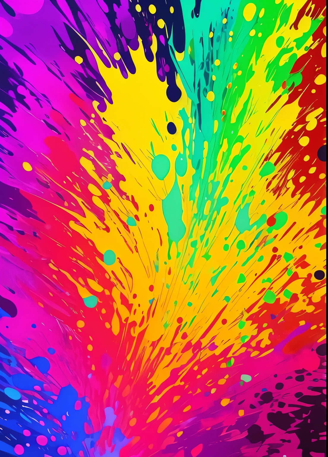 Close up of colorful splash background on black background, color ink explosion, splashes of vibrant paint, Vibrant neon ink painting, Colorful splash, color explosion, Vibrant burst of ink, color splash, philosophical splash of color, Colorful background, colorful explosion, splash of color, Color ink blots, Multicolored vector art, vivid background