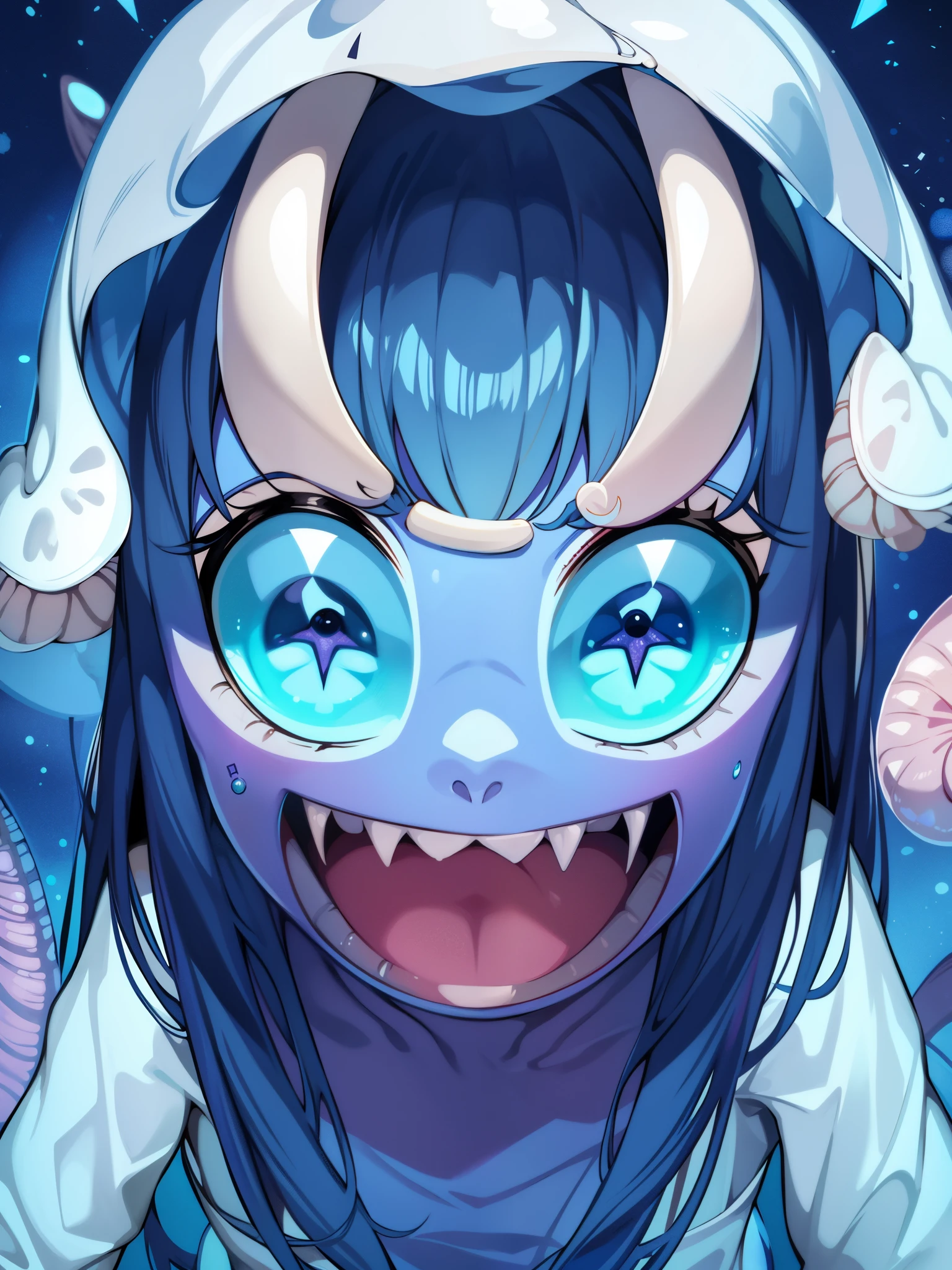 alien、solo、solo、One body、mollusk、Predator、alien、strange恐怖、strange、fearful invader、Colorful skin tone、Colorful skin tone、Colorful skin tone、sharp fangs、