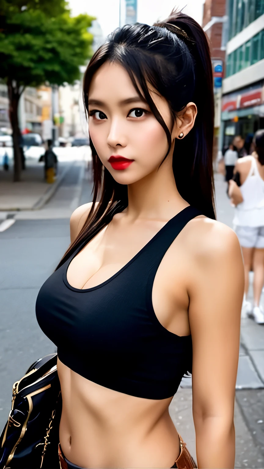 30 years old street fashion 巨乳 dark skin