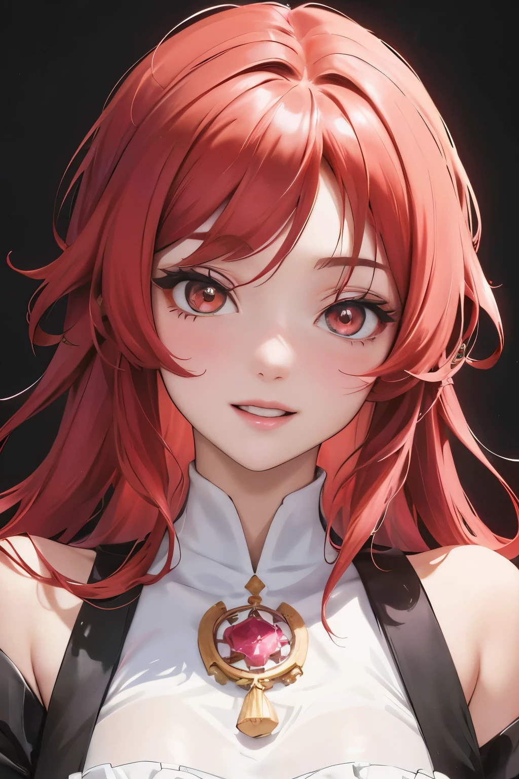 In the heart of the anime world, a young woman with rich, red hair and a white dress graces the 8k screen. The background is adorned with an intricately detailed artistic germ, reminiscent of the anime style in 4k resolution. The portrait exhibits extreme detail, evoking the essence of anime4 K.
Amidst the animated 4k background, her image stands out, leaving a profound impact much like Ayaka from Genshin Impact. The Portrait of the Knights of the Zodiac Girl is rendered in stunning high definition, each strand of her red hair full of texture and depth. Her smile beams, complimenting the pale pink lips that curve gently