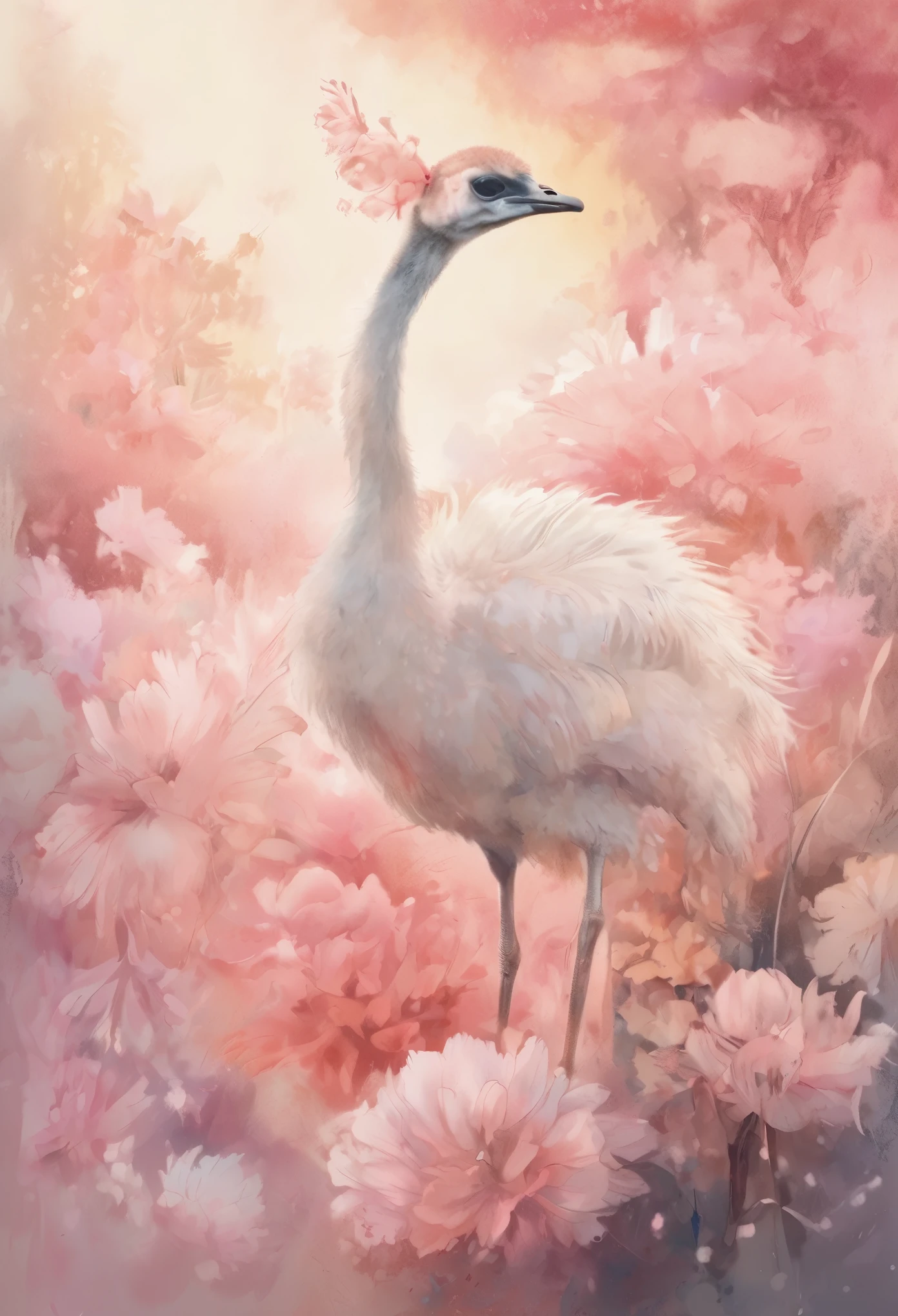 (((布鲁诺·阿马迪奥watercolor style))),(((Follow the Eyes Effect))),((soft light color)),(((Boer Dance Second Movement))),(((view below ((( detailed ))) Anthropomorphic ostrich wearing pink tutu dancing in swan lake, Female anatomy, (((perfect detailed pinky teats)))), Female anatomy, provocative, watercolor style, Four-color, 3D vector art, Cute and quirky, fantasy art, watercolor effect, Bokeh, Hand Painted, number, low poly, soft light, Aerial View, isometric style, Retro aesthetic, focus on characters, 8K resolution, photorealistic rendering, Use Cinema 4D,highly detailed, Professional lighting