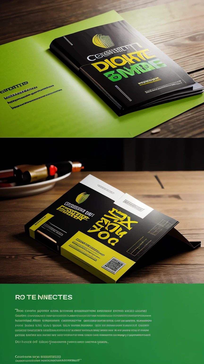 Create a brochure design about energy drinks