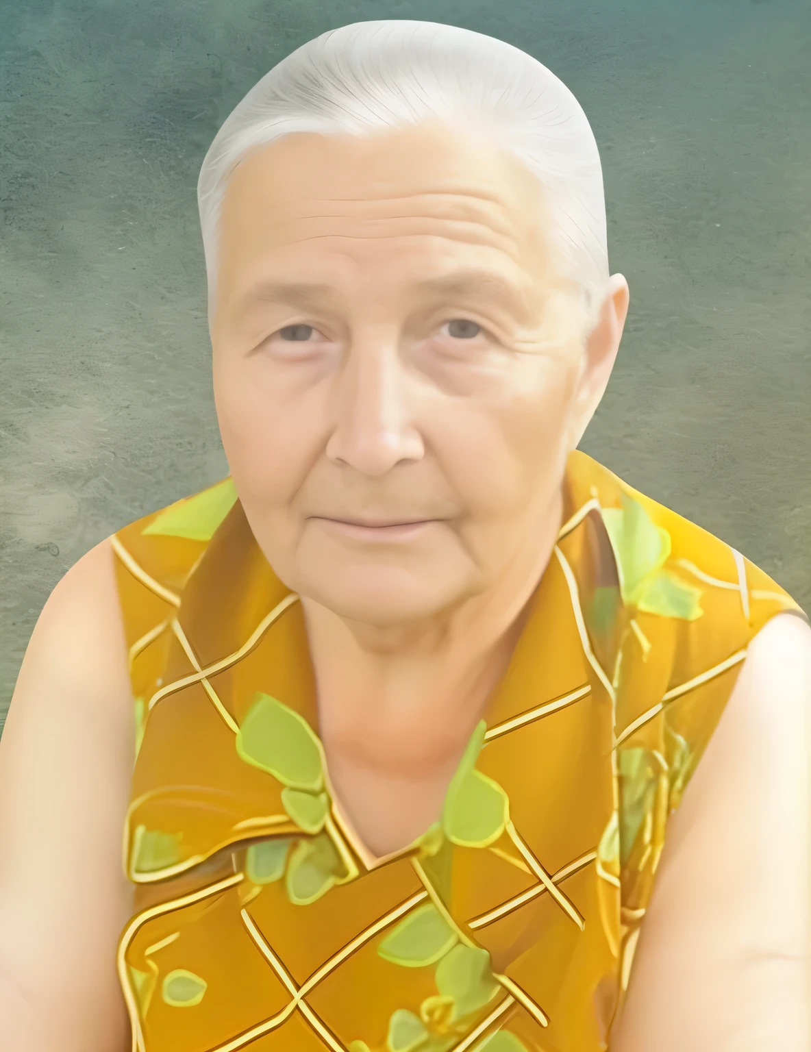 Grandmother's photo, old lady 75 years old, pores, detailed glossy eyes, specular lighting, dslr, ultra quality. sharp focus, tack sharp, dof, film grain, Fujifilm XT3, crystal clear,