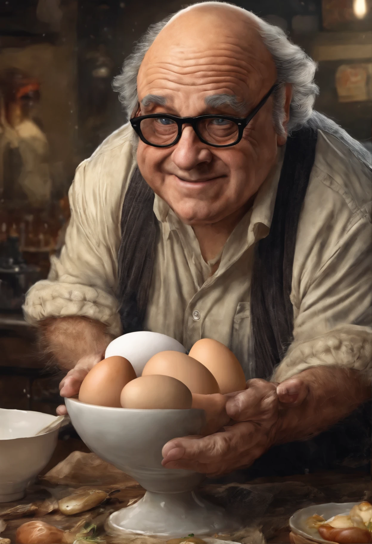 Danny devito offering me an egg in these trying times