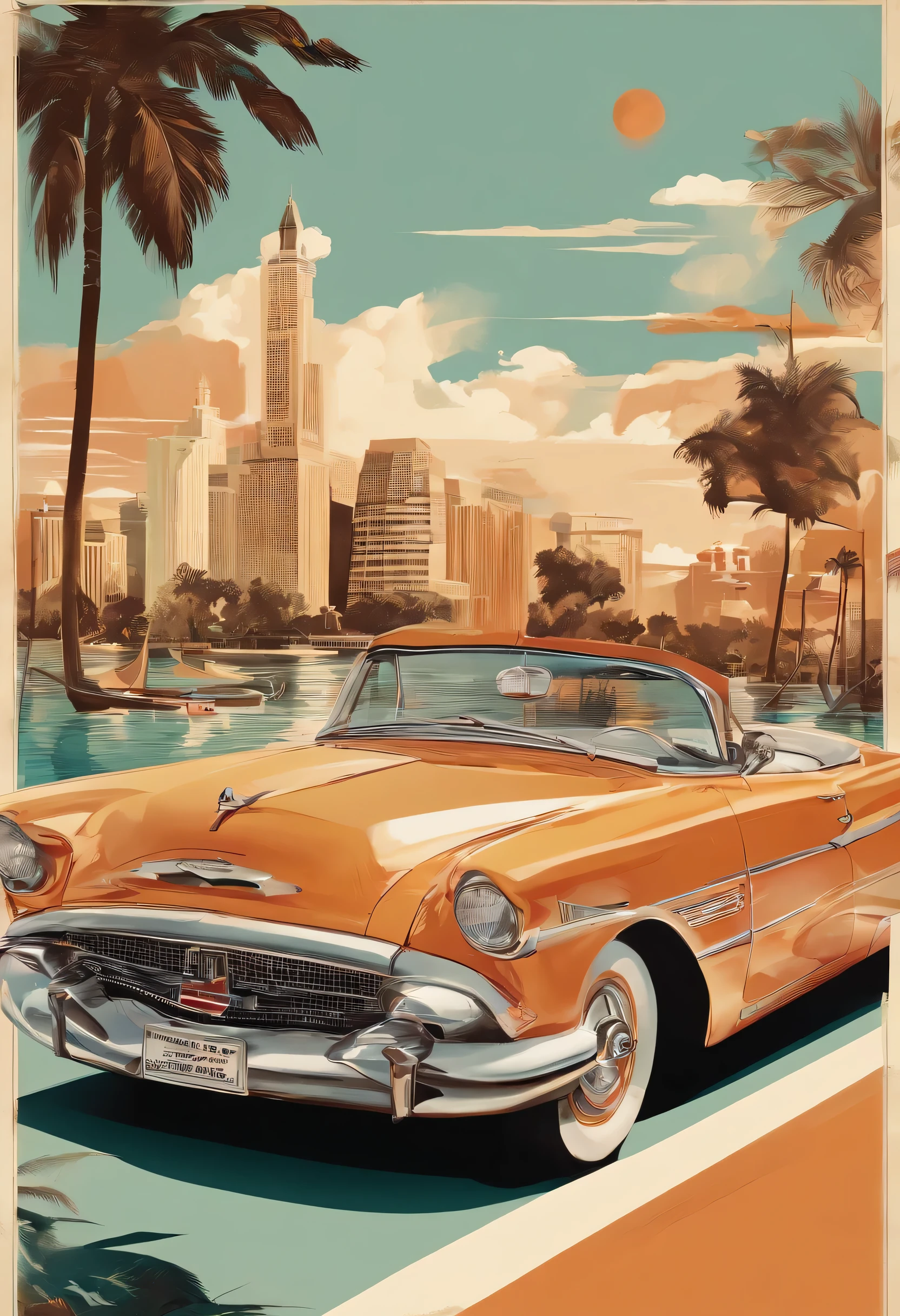 vintage 1960s cars,beautiful women,retro fashion,classic cars,stylish poses,colorful,eye-catching backgrounds,head-turning,classic car models,glamorous,shiny chrome details,retro hairstyles,trendy makeup,vibrant colors,American muscle cars,flawless skin,confident expressions,
nostalgic vibes,retro vibes,exciting atmosphere,high-quality vintage illustrations,dynamic compositions,authentic vintage colors,classic fonts,sleek designs,artistic illustrations,stunning visual appeal,striking advertising graphics,retro advertisements,sophisticated elegance