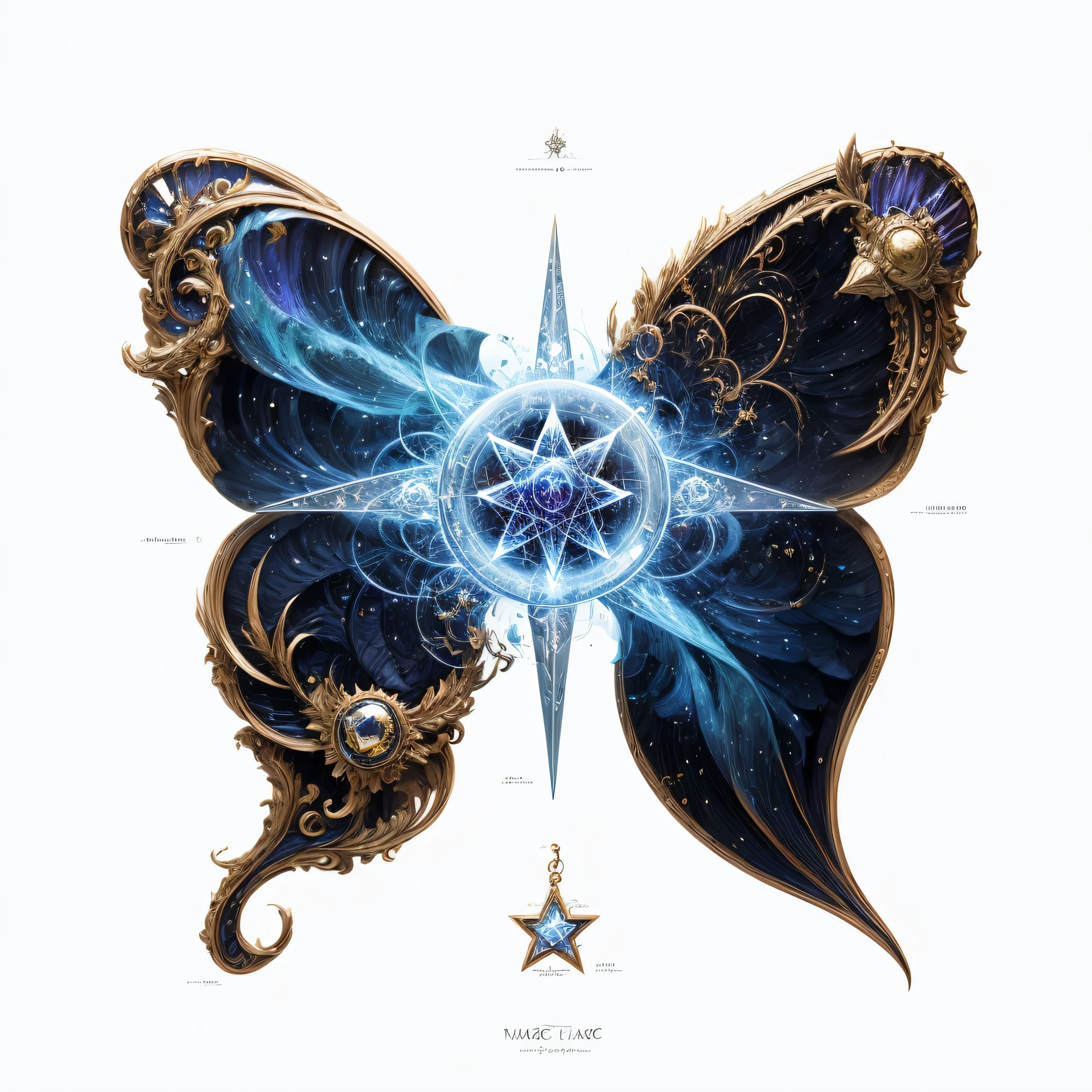Magic element circle，Pentagram magic circle，six pointed star magic circle，Sword element