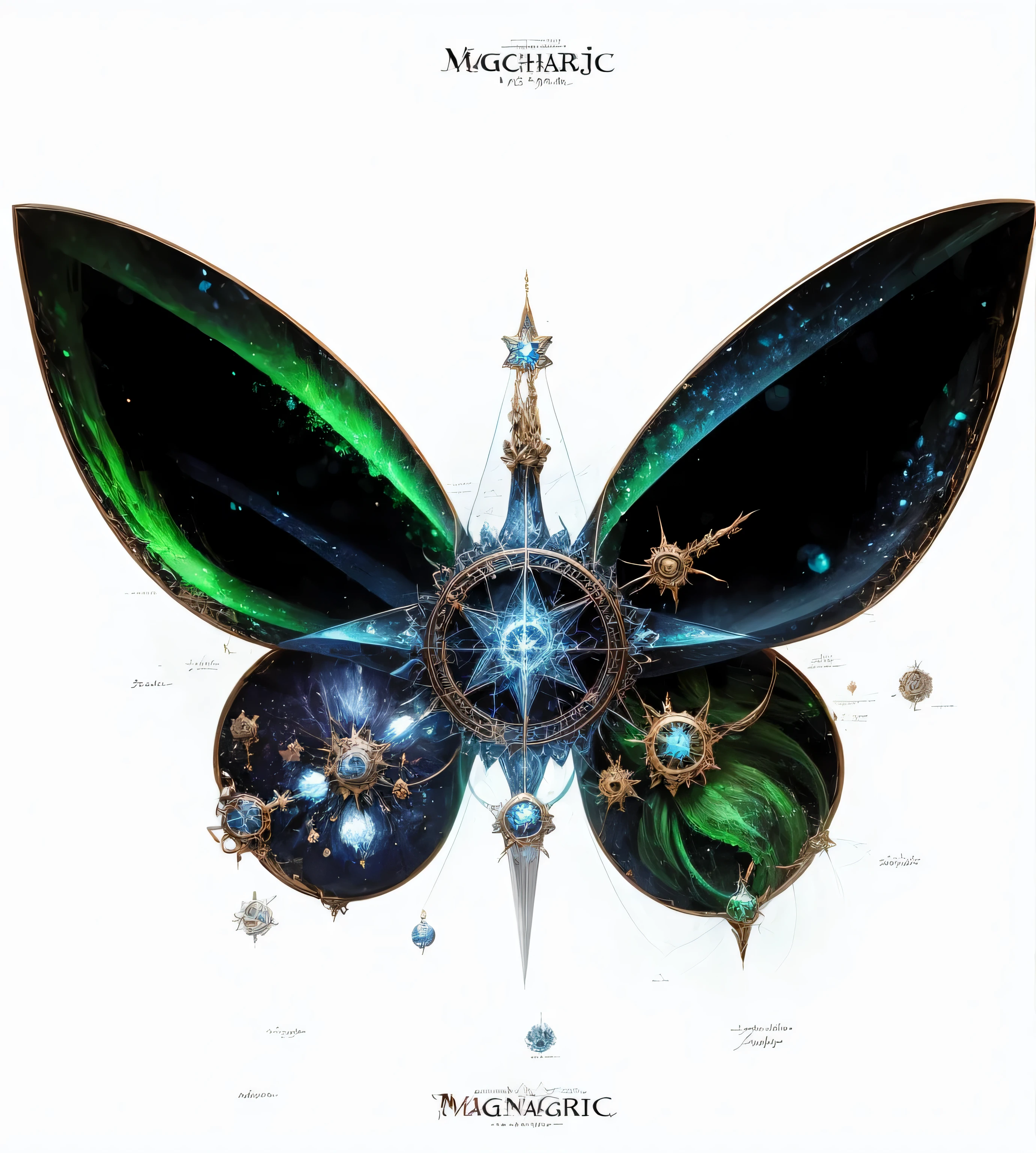 Magic element circle,Pentagram magic circle,six pointed star magic circle,Sword element,Northern lights elements