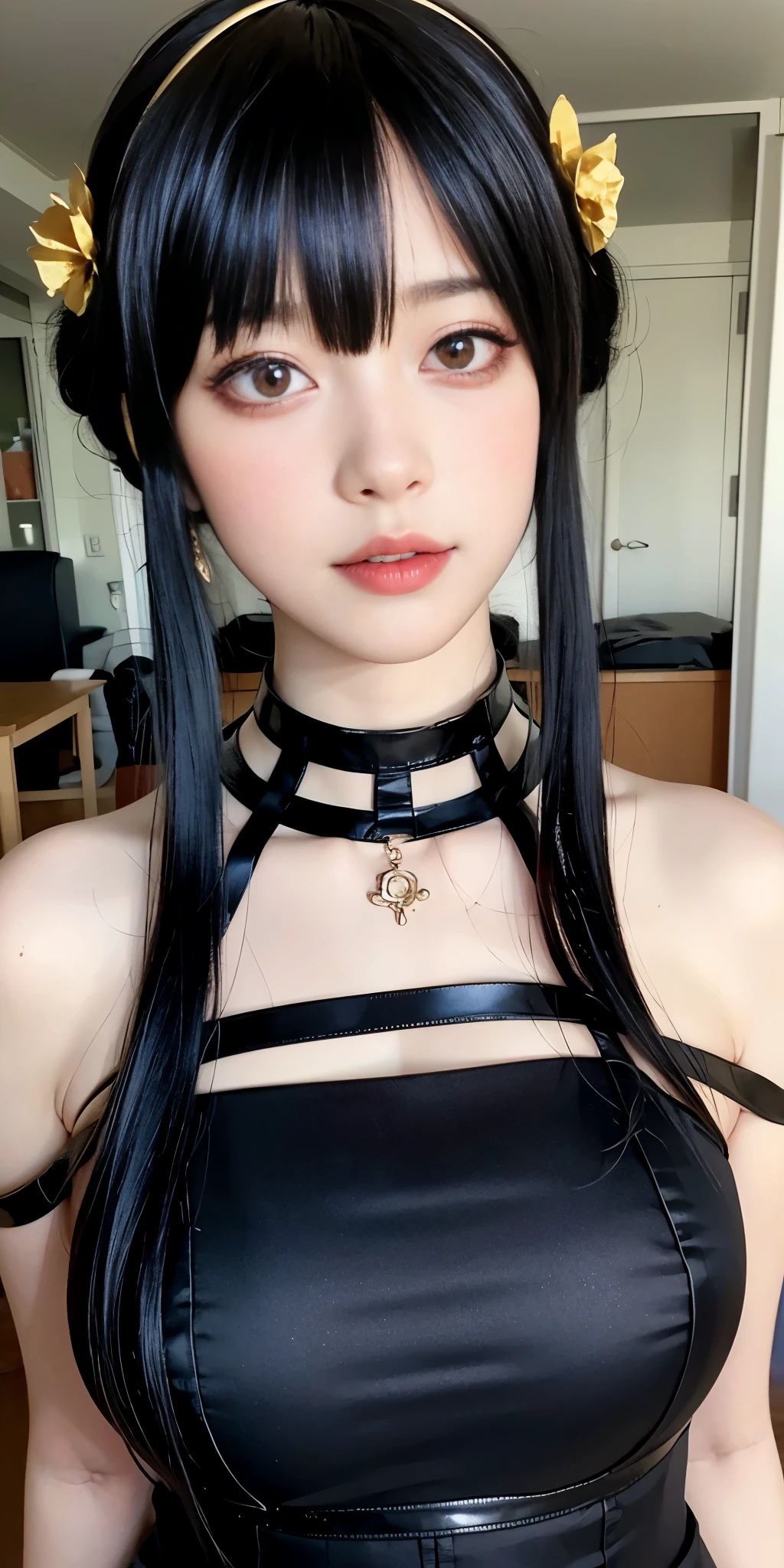 huge tit,Nipple studs,nose hook,Mouth balls,eye closeds