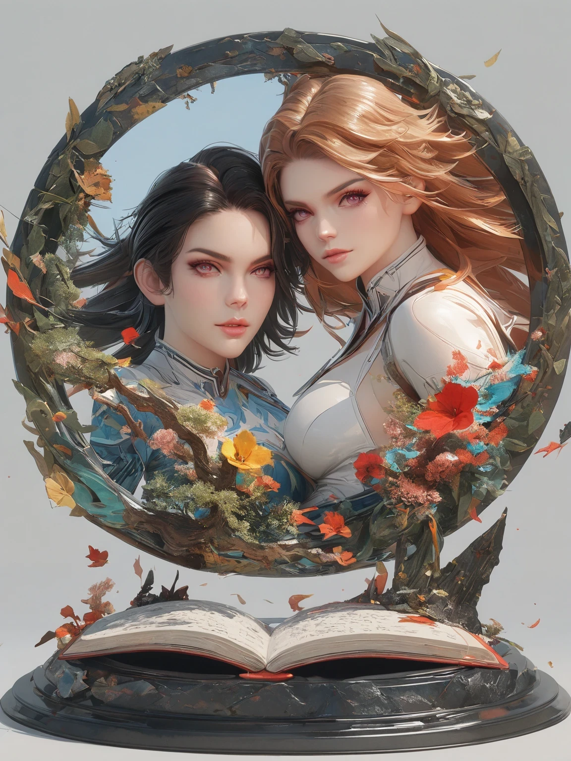 diy13,Highest quality, ultra-high definition, masterpieces, 8k, realistic, anime styled, 3d render,a close up of a person writing a book , jc leyendecker and sachin teng, james jean and wlop, james jean and peter mohrbacher, alphonse mucha and rossdraws, sachin teng, james jean marc simonetti, artgerm and james jean, in the art style of mohrbacher