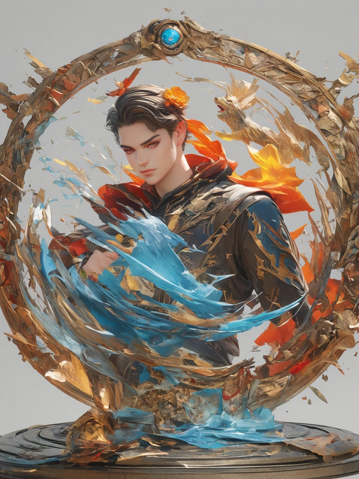 diy13，Highest quality, ultra-high definition, masterpieces, 8k, realistic, anime styled, 3d render，a close up of a person writing a book , jc leyendecker and sachin teng, james jean and wlop, james jean and peter mohrbacher, alphonse mucha and rossdraws, sachin teng, james jean marc simonetti, artgerm and james jean, in the art style of mohrbacher