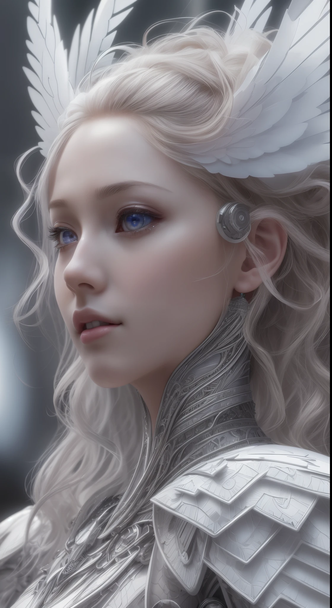 Close-up of a woman in a white dress with wings, full body angel, futuristic robot angel, wonderful angel wings, angel knight gothic girl, angel in plastic armor, intricate costume designs, As a mysterious Valkyrie, Its whole body is made of white feathers,, futuristic and fantastic, white wings, beautiful天使の羽, steampunk angel, beautifulサイボーグ天使の女の子, 優雅な翼のmasterpiece, .cgI:1.4),(8K Raw photo, highest quality, masterpiece:1.2) Super detailed official art,photorealistic:1.37, (extraordinary, Professional),masterpiece,highest quality,Super detailed,High resolution,High resolution,4k,4k portrait,8K,8K portrait,Unity8K壁紙,Very detailed cg,realistic,Raw photo,real person,portrait photography,photorealistic,shiny skin,fine skin,(((Dynamic angle Full body Dynamic angle Wide shot Dynamic angle Close up Dynamic angle Upper body Dynamic angle from above And dynamic angle from behind And dynamic angle from below
))),{{{{Supermodel }}}},{{{{Photorealistic:1.4}}}}, beautiful, very detailed eyes and face, beautiful eyes, that'ridiculous, incredibly that'ridiculous, Super detailed, High resolution, very detailed, highest quality, masterpiece, shape, very detailed, cg, unified, 8K wallpaper, wonderful, small details, masterpiece, highest quality, very detailed cg unified 8K wallpaper, face light, movie lighting,surrealistic female portrait, magic light, 32K resolution, action pose, realistic photography, dynamic lighting, art station, volume lighting, very detailed face, award, Shadow}}}}}}}