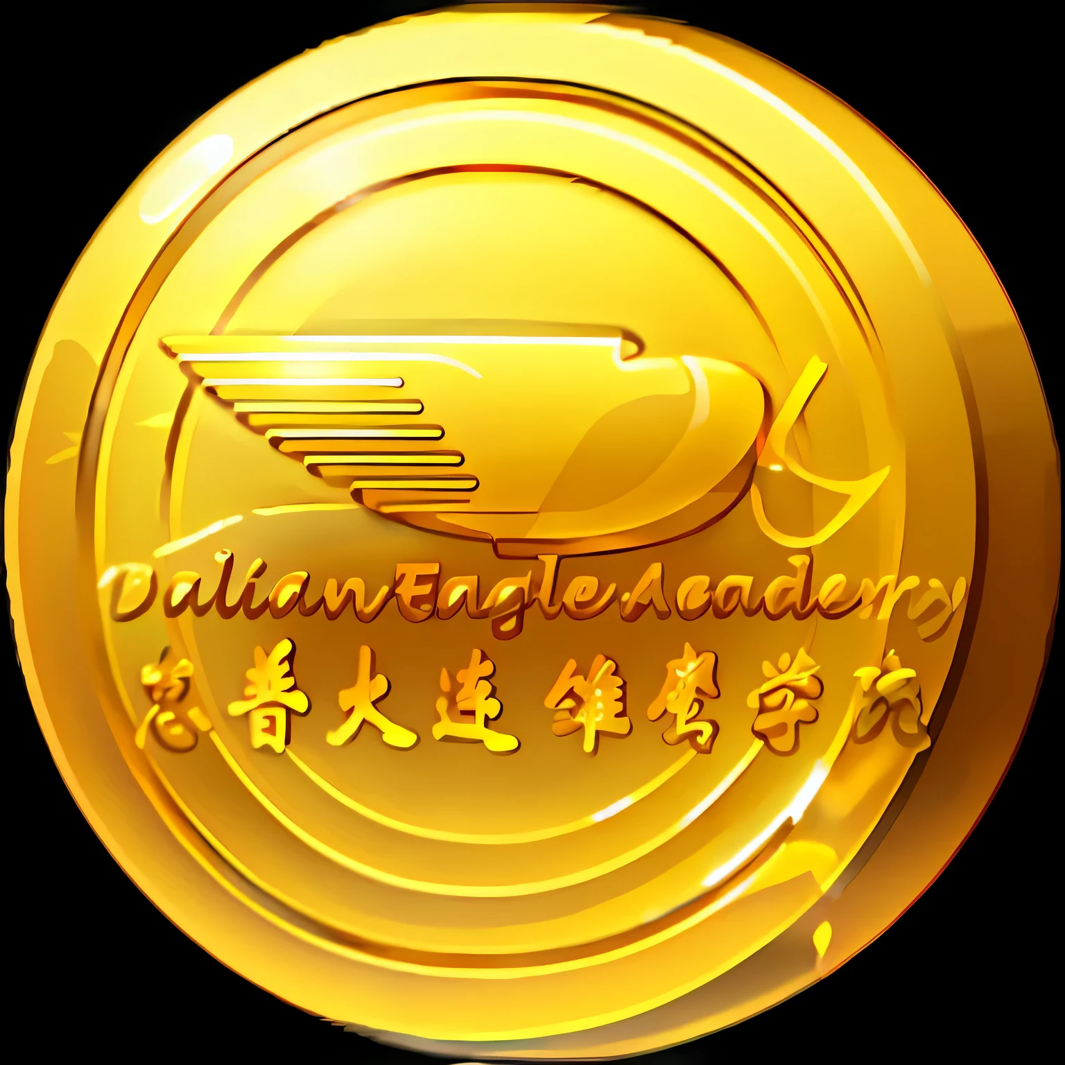 A gold coin seal,18k,gold,round gold coin