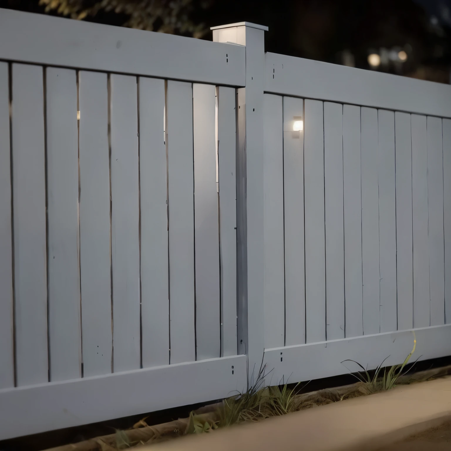 Shooting at night，fence，fence， Super real, nature, depth of field, to8 contrast style -- automatic