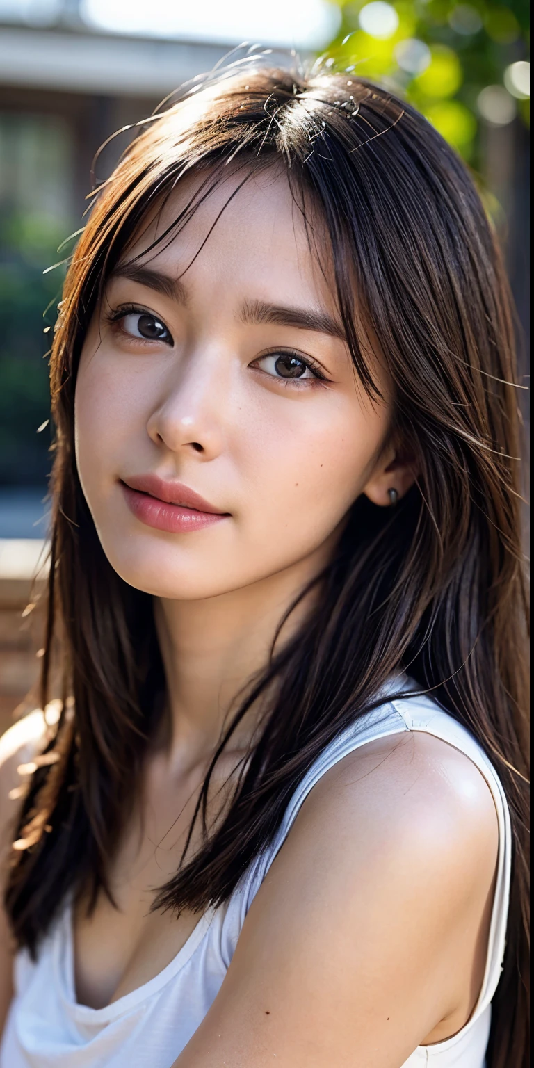 office culture,photo library,upper body close-up,A girl who dresses very conservatively、She's the most beautiful girl here.,the picture is very realistic,(very detailed),Add details,再Add details,(very realistic skin texture),Improving skin texture,the sun's rays shine,,The picture is very three-dimensional,hair strengthening。