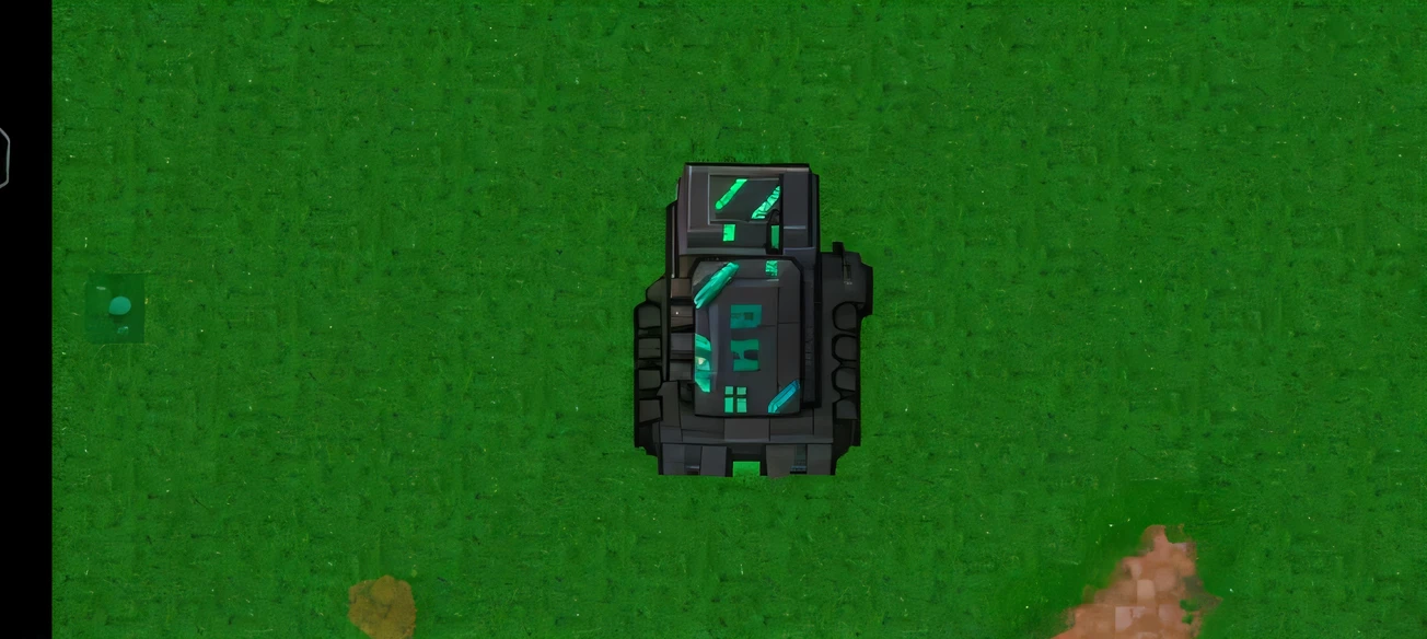 A missile launch base on the grass,black,There are blue stripes,science fiction,Excellent details